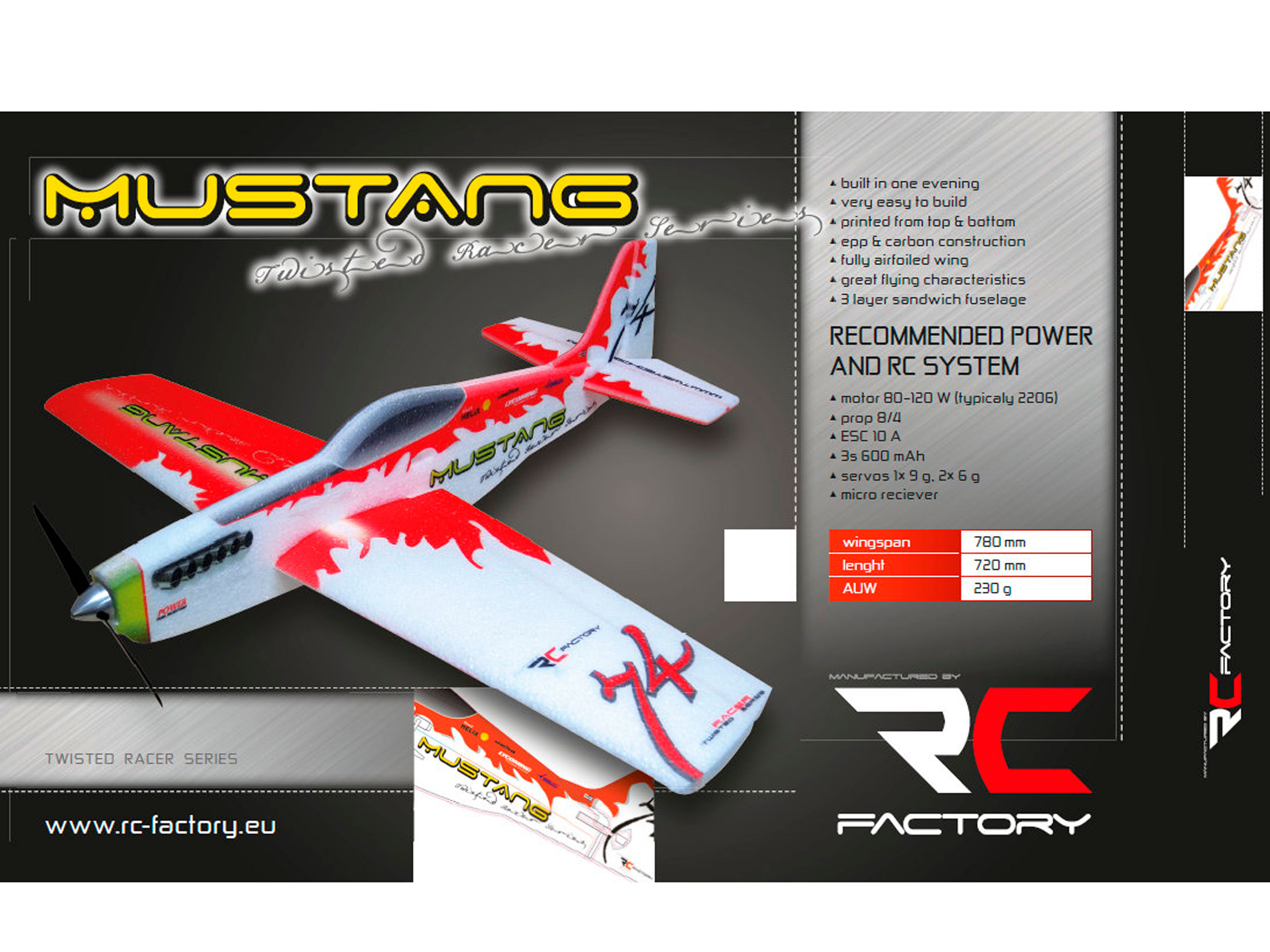 Авіамодель Mustang (Yellow) (світлина #2)