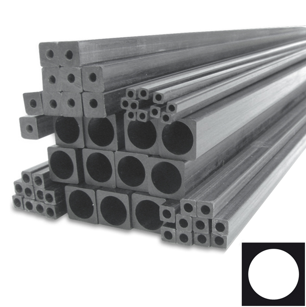 Трубка квадратна карбонова 6мм x 6мм x 4мм х 1000мм (світлина #1)