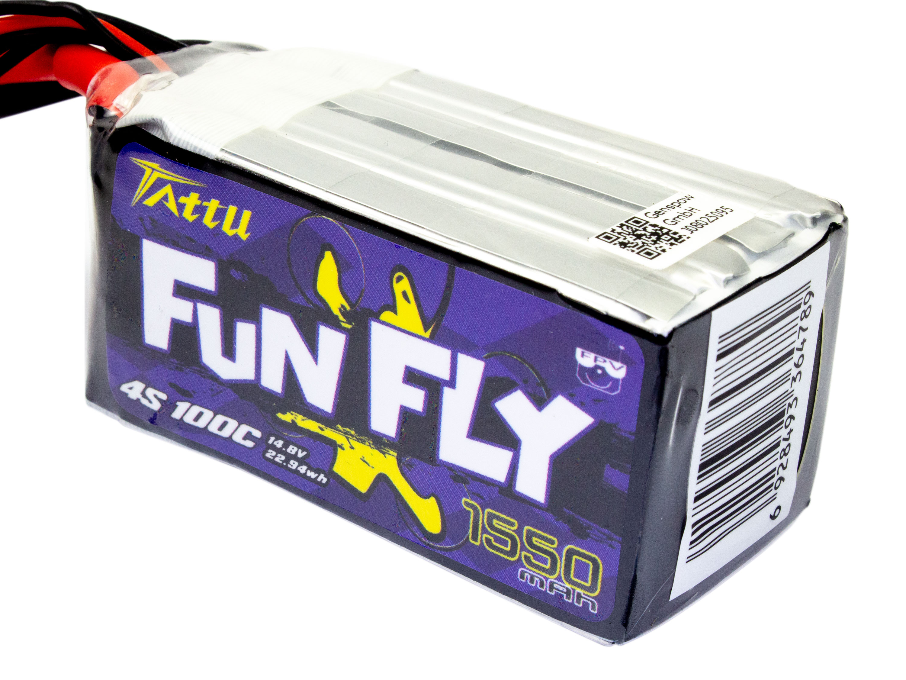 Акумулятор TATTU FunFly 1550mAh 4S 100C (світлина #2)
