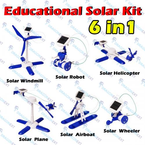 Конструктор розвиваючий на сонячній батареї 6 в 1 (світлина #1)