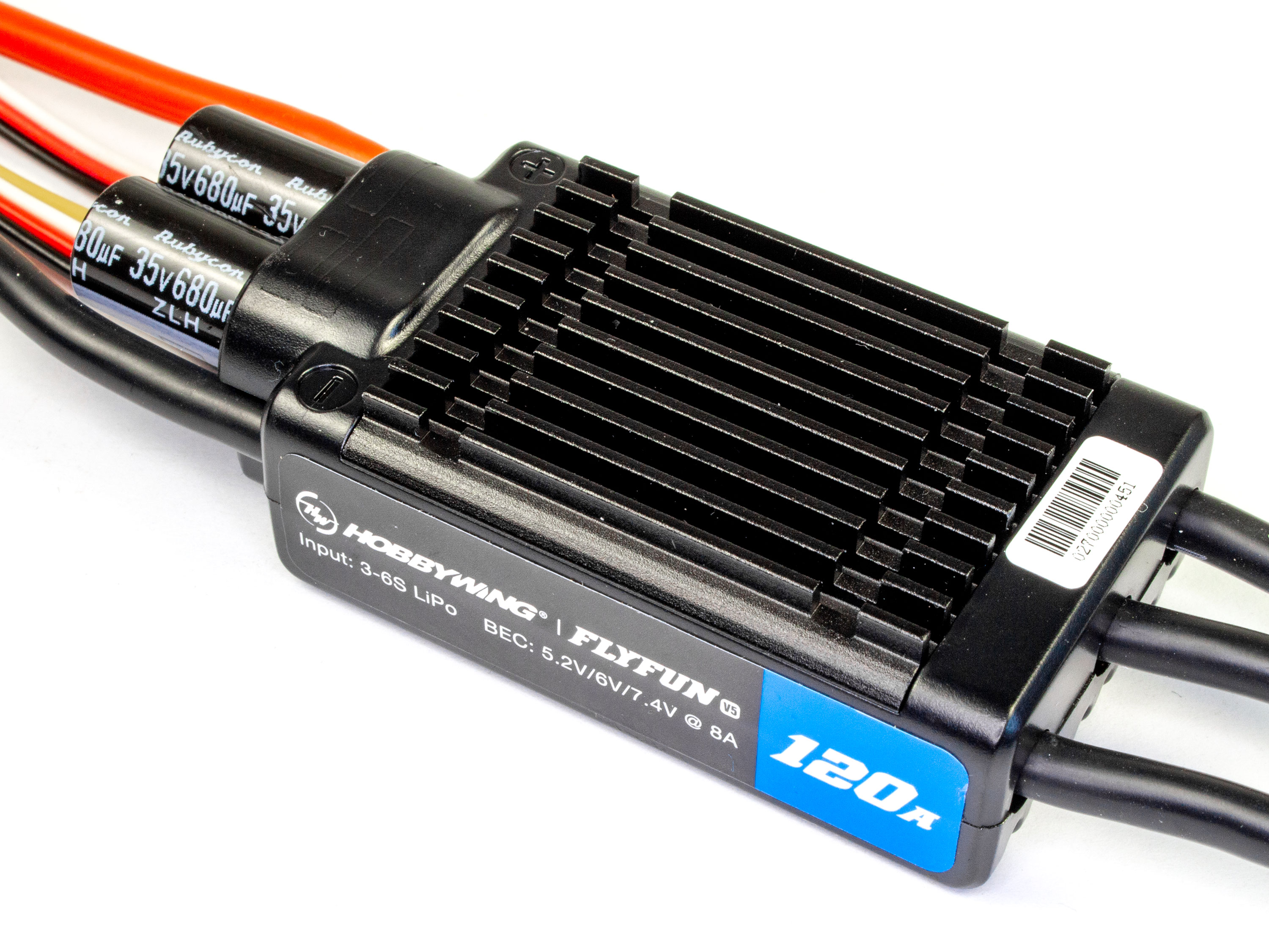 Регулятор безколекторний Hobbywing FlyFun 120A V5 (світлина #2)
