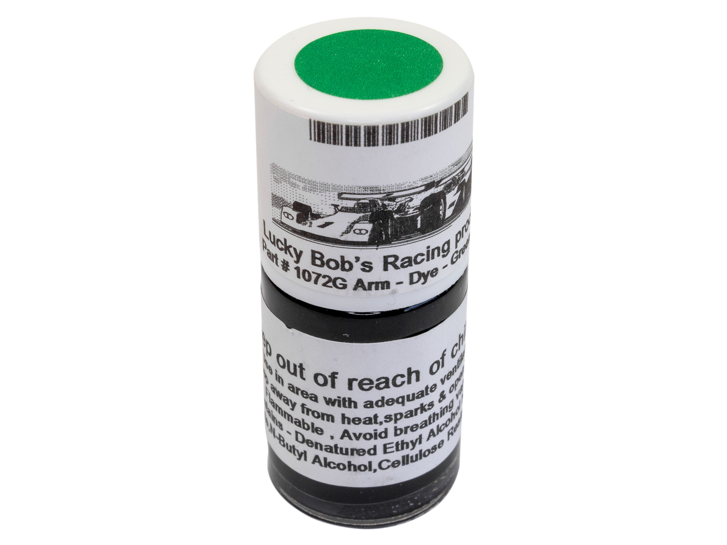 Лак Lucky Bobs для роторів двигунів трасових автомоделей (зелений) (світлина #1)