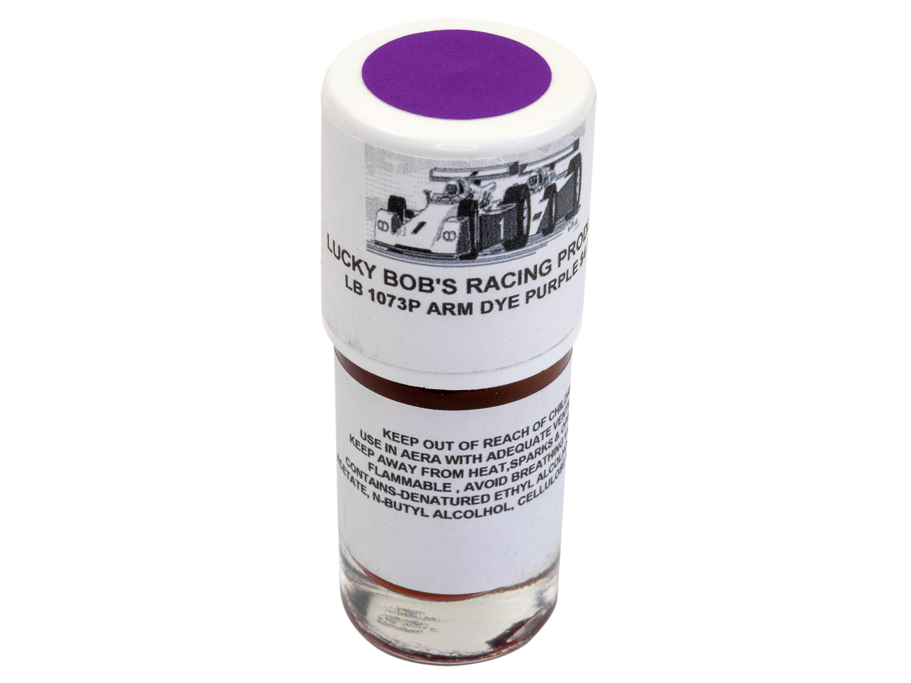 Лак Lucky Bobs для роторів двигунів трасових автомоделей (фіолетовий) (світлина #1)