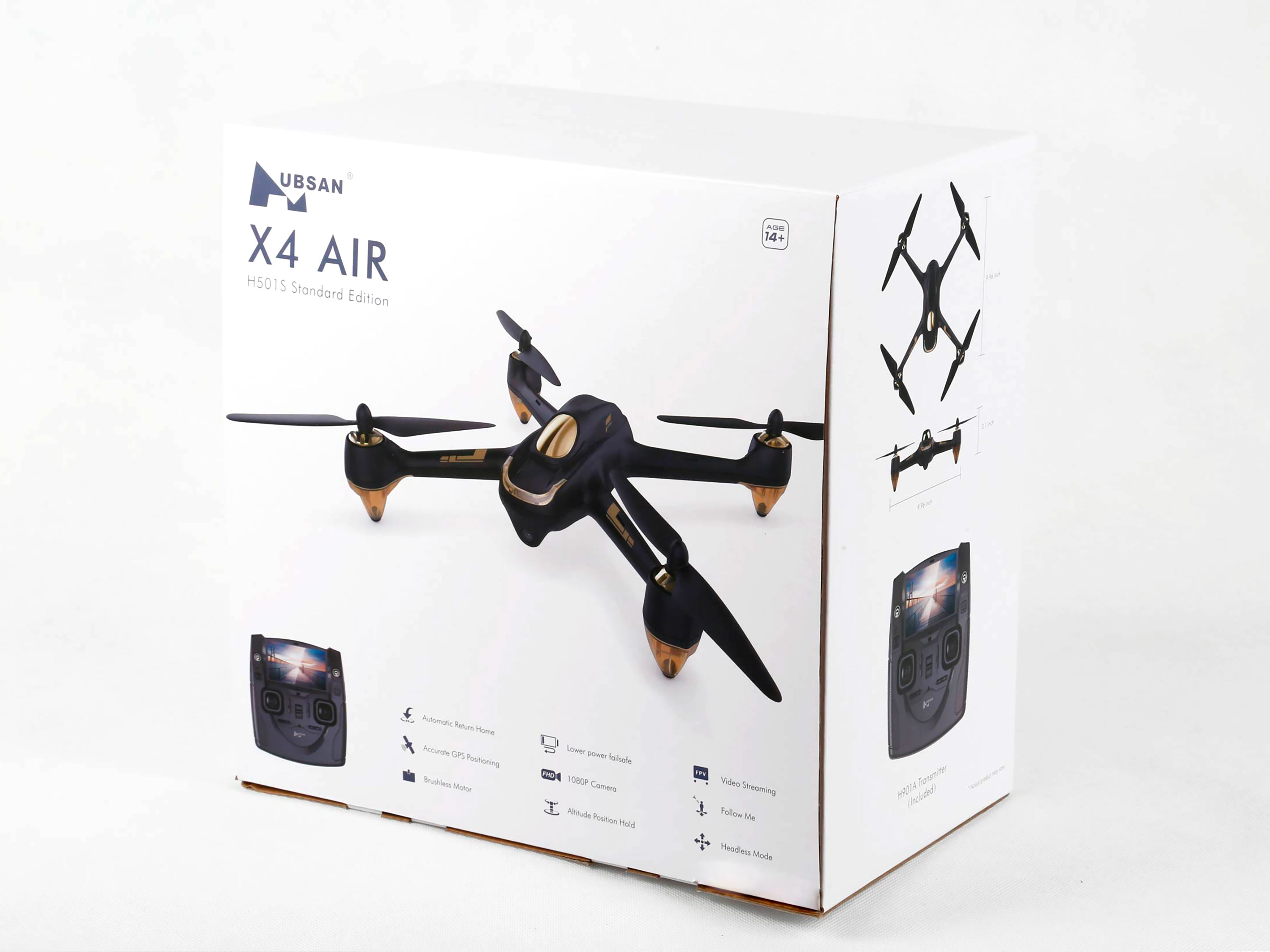 Квадрокоптер Hubsan H501S X4 Air Standart Edition FPV (чорний) (світлина #8)