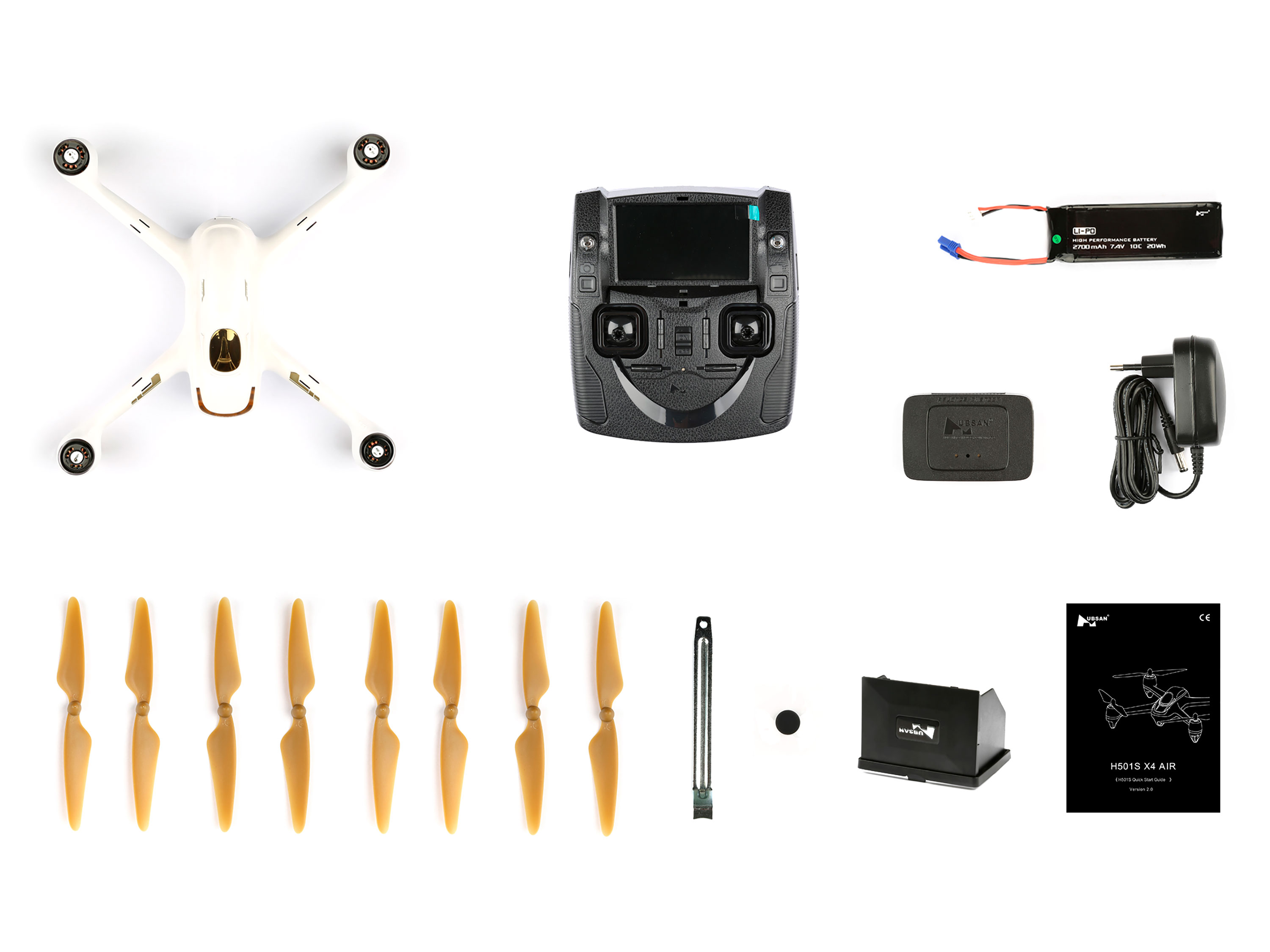 Квадрокоптер Hubsan H501S X4 Air Standart Edition FPV (білий) (світлина #7)