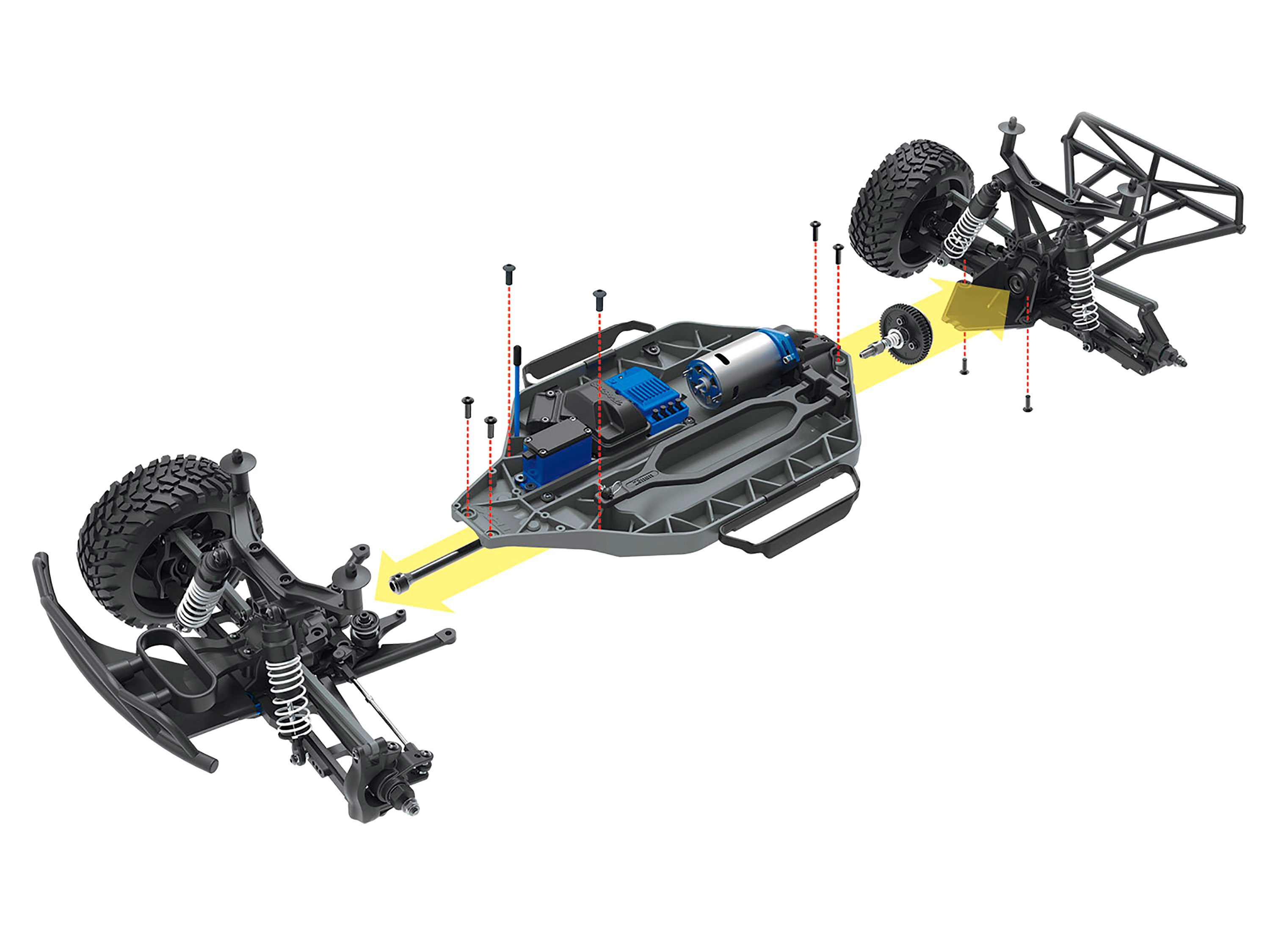 Автомодель шорт-корс Traxxas Slash 4x4 4WD 1/10 RTR (68054-1 Green) (світлина #8)