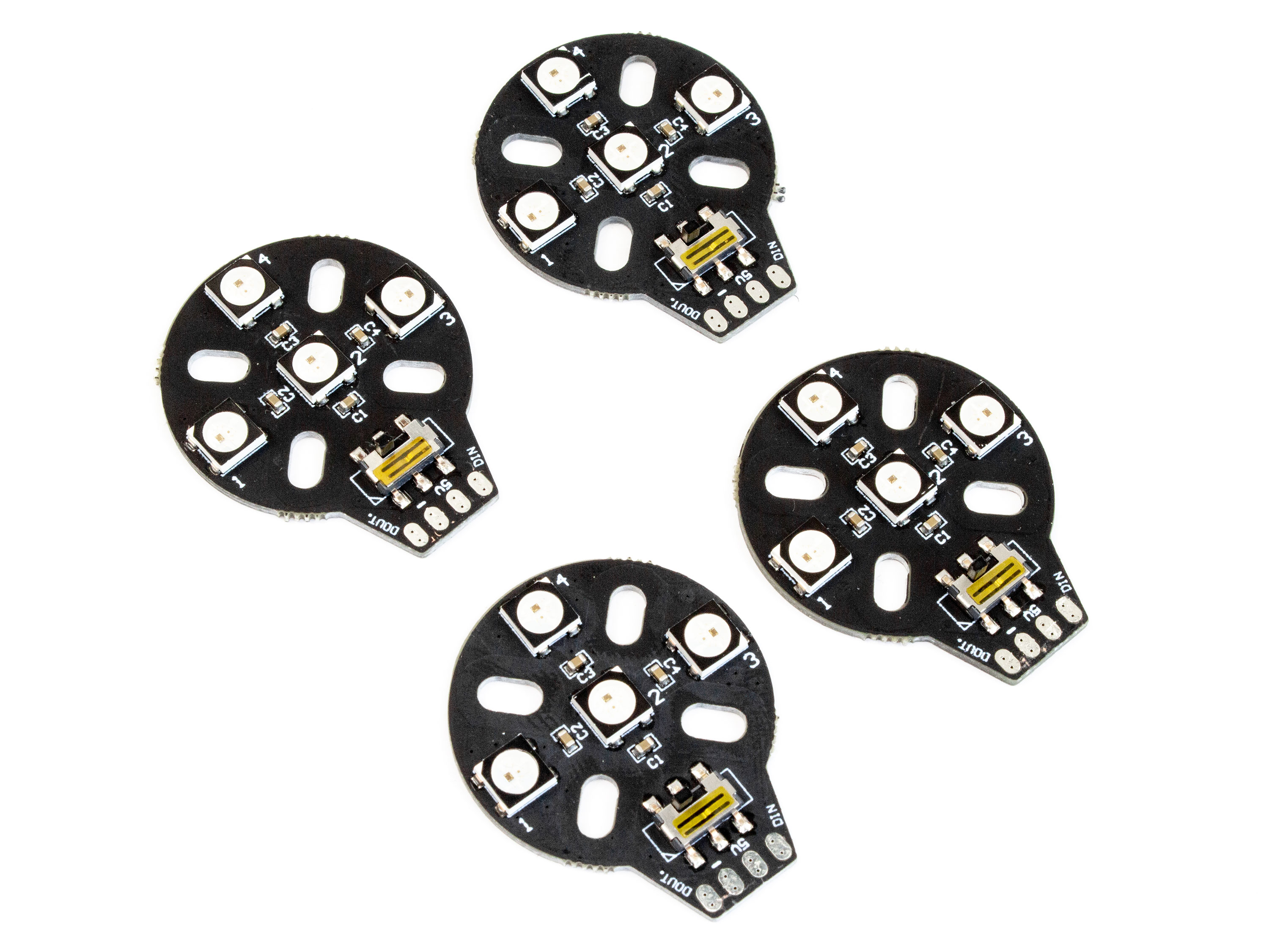 Комплект LED-підсвітки RGB для квадрокоптерів (4шт) (світлина #1)