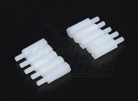 Стійка нейлонова 5.6мм x 21мм M3 (світлина #1)