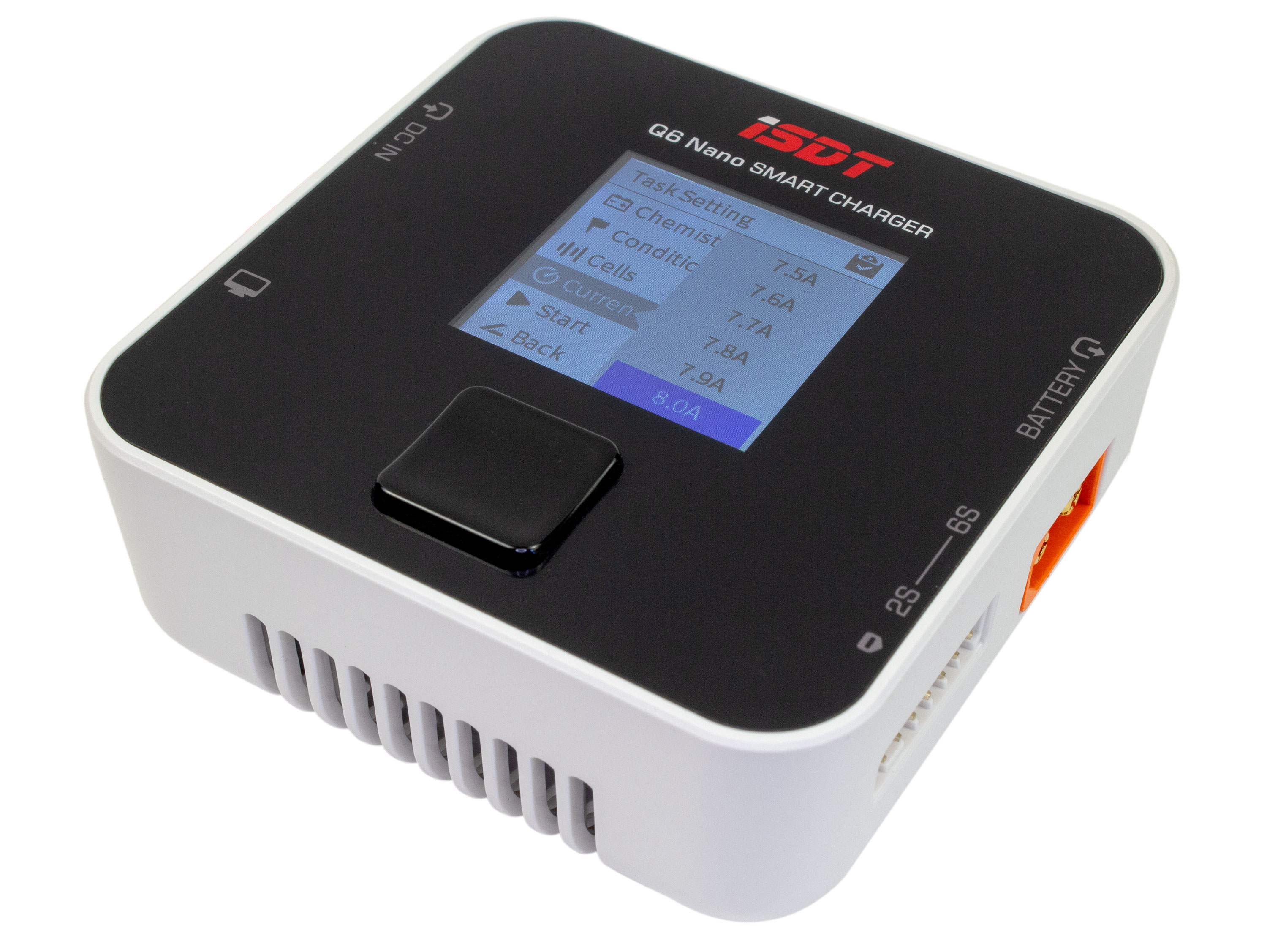 Зарядний пристрій iSDT Q6 Nano 200W 8A (білий) (світлина #1)