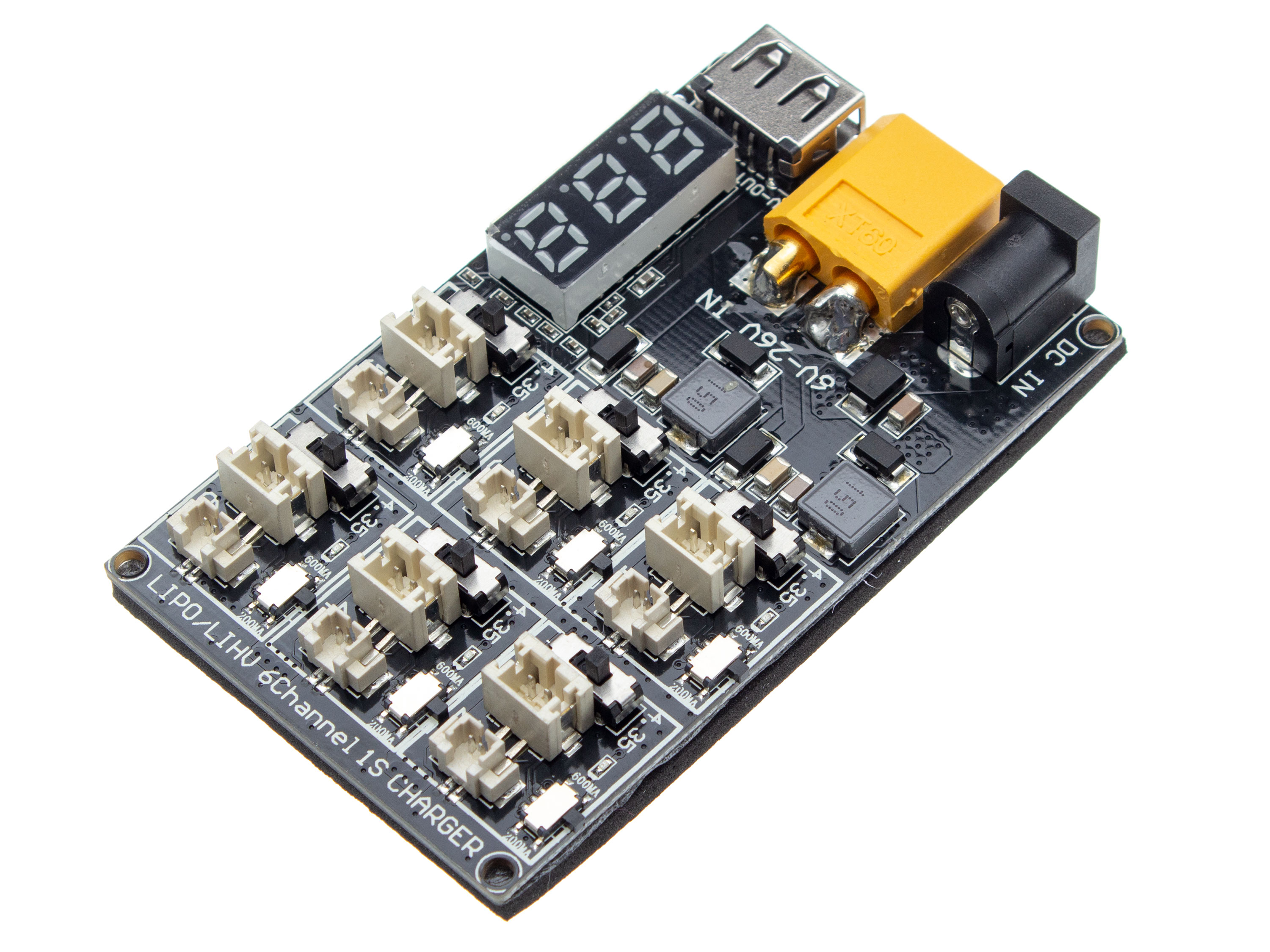 Зарядний пристрій AKK для 6-ти 1S LiPo/LiPoHV акумуляторів (світлина #1)