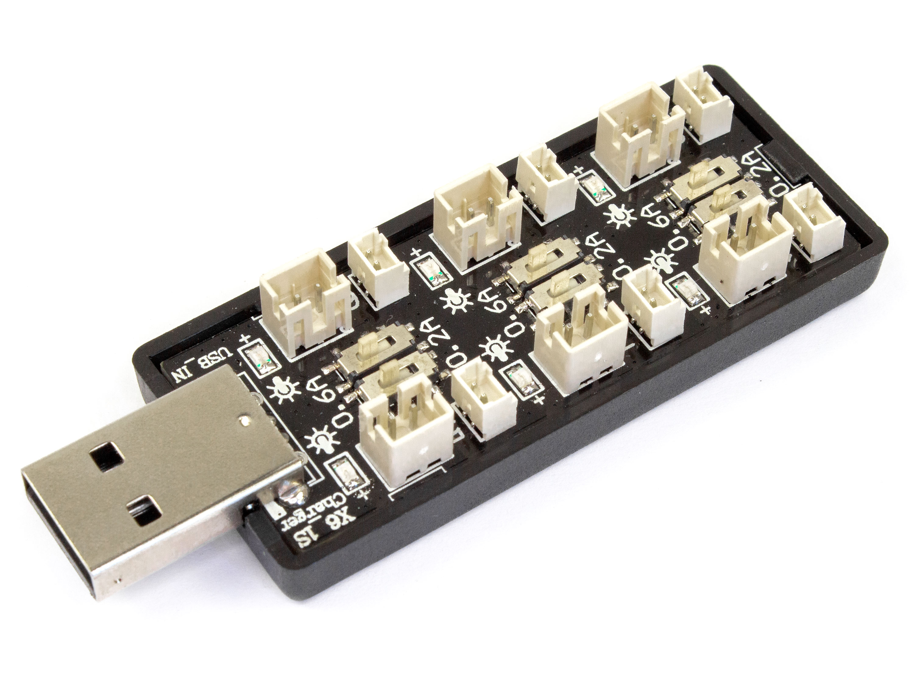 Зарядний пристрій USB для 6-ти 1S LiPo акумуляторів (світлина #1)