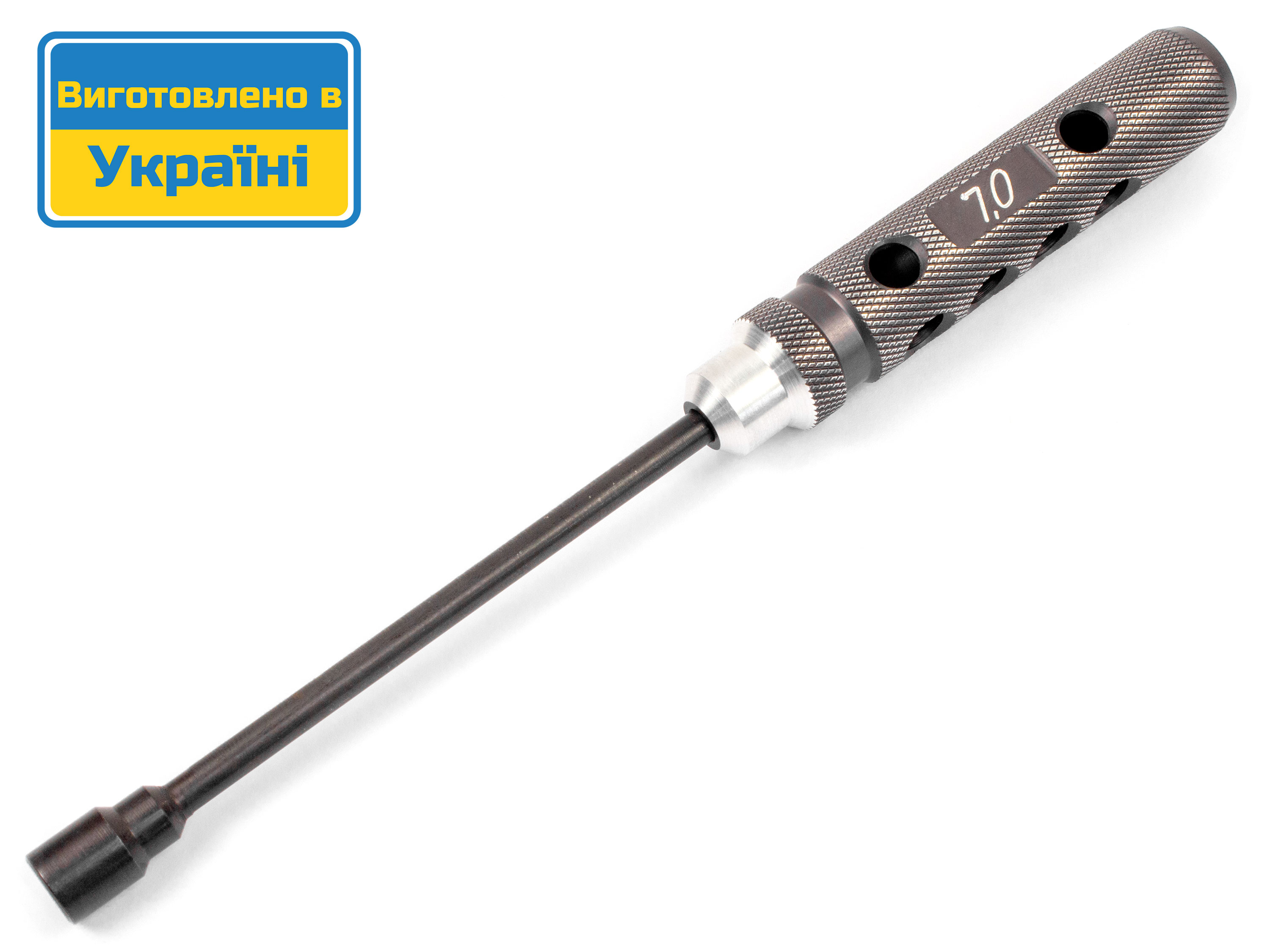 Ключ накидний KV 7.0мм (полегшена ручка) (світлина #1)