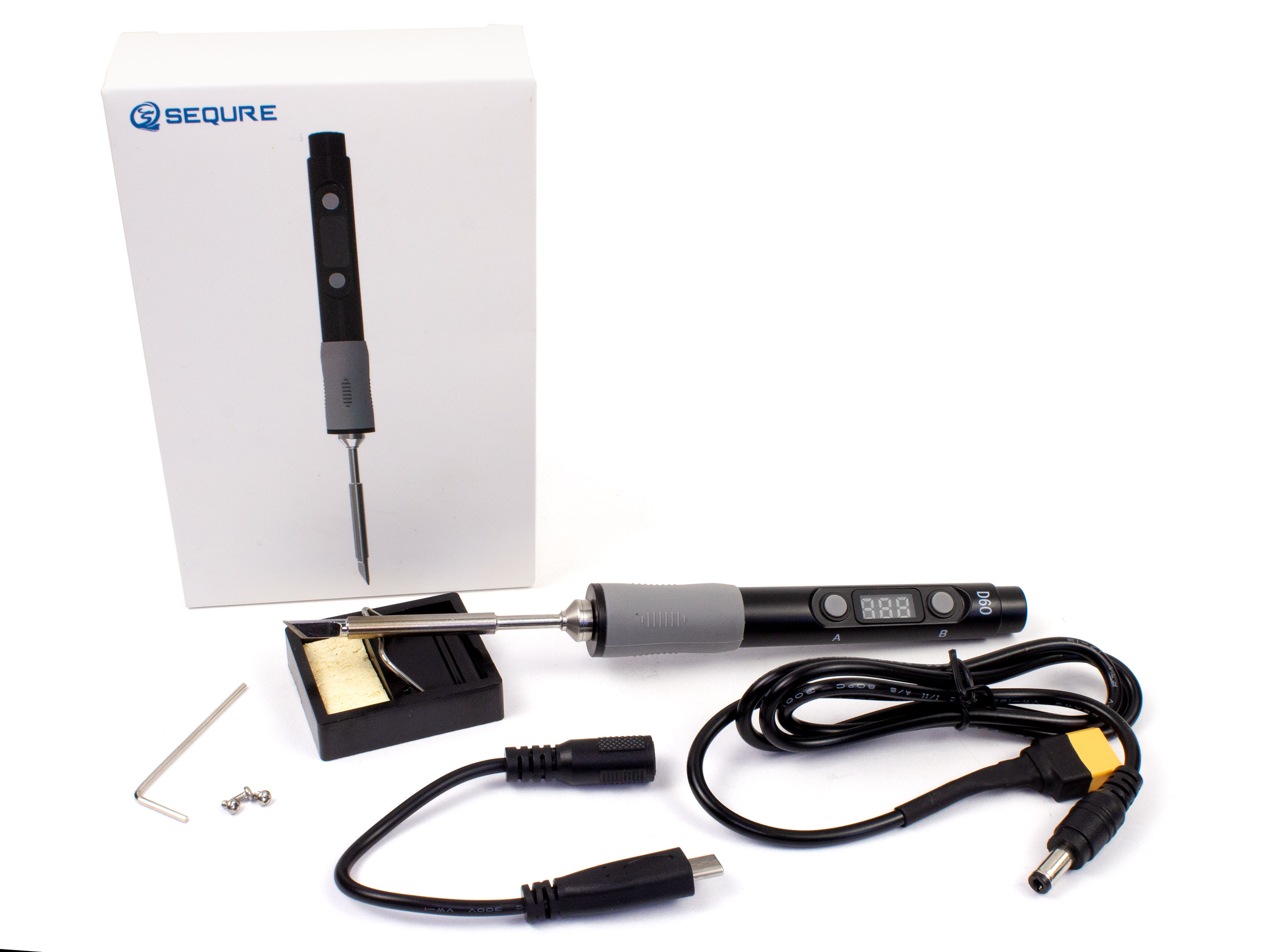 Електричний паяльник SEQURE SQ-D60B з дисплеєм (60Вт) (світлина #6)
