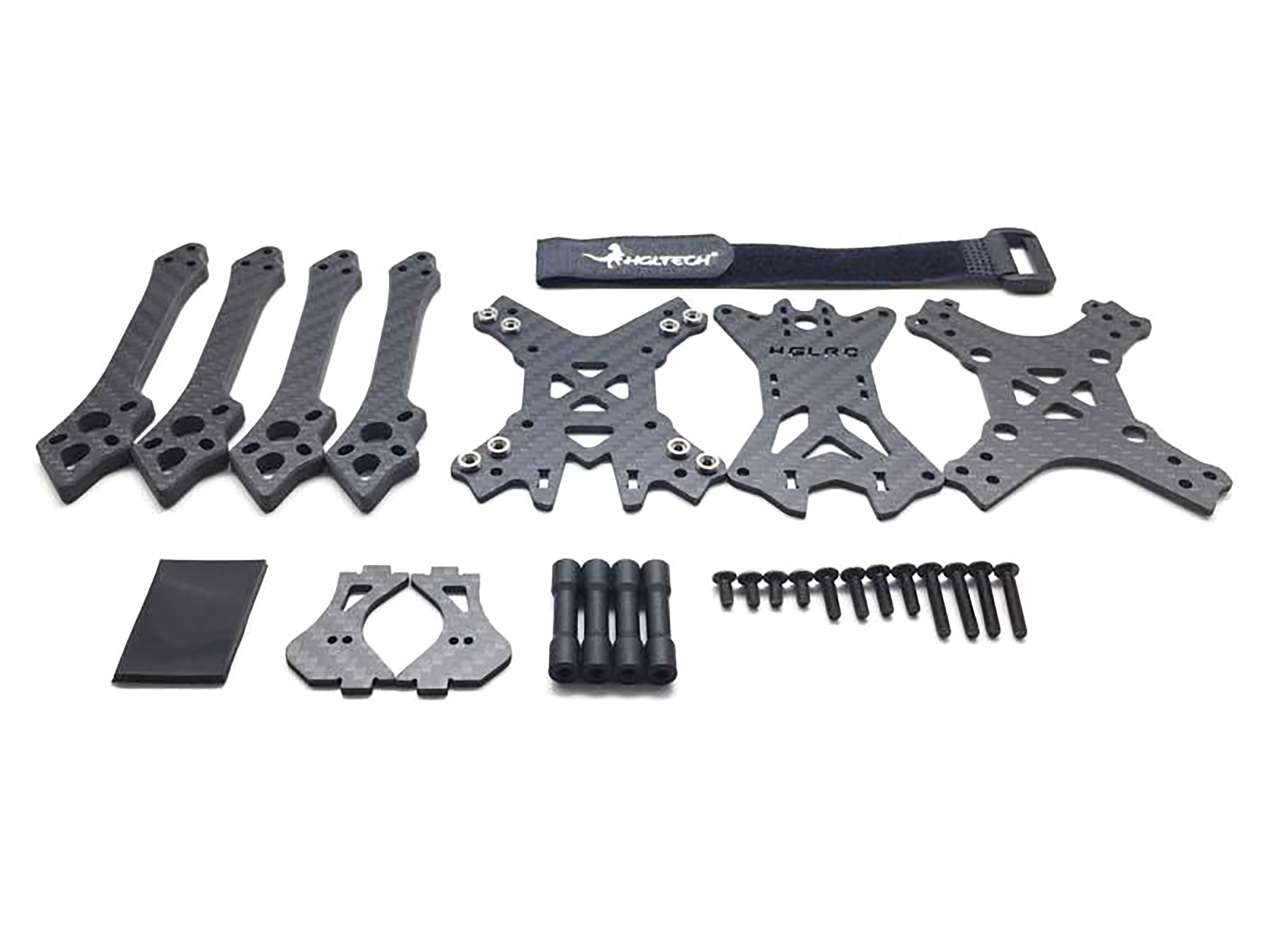 Рама для квадрокоптера HGLRC Batman FPV (220мм) (світлина #6)