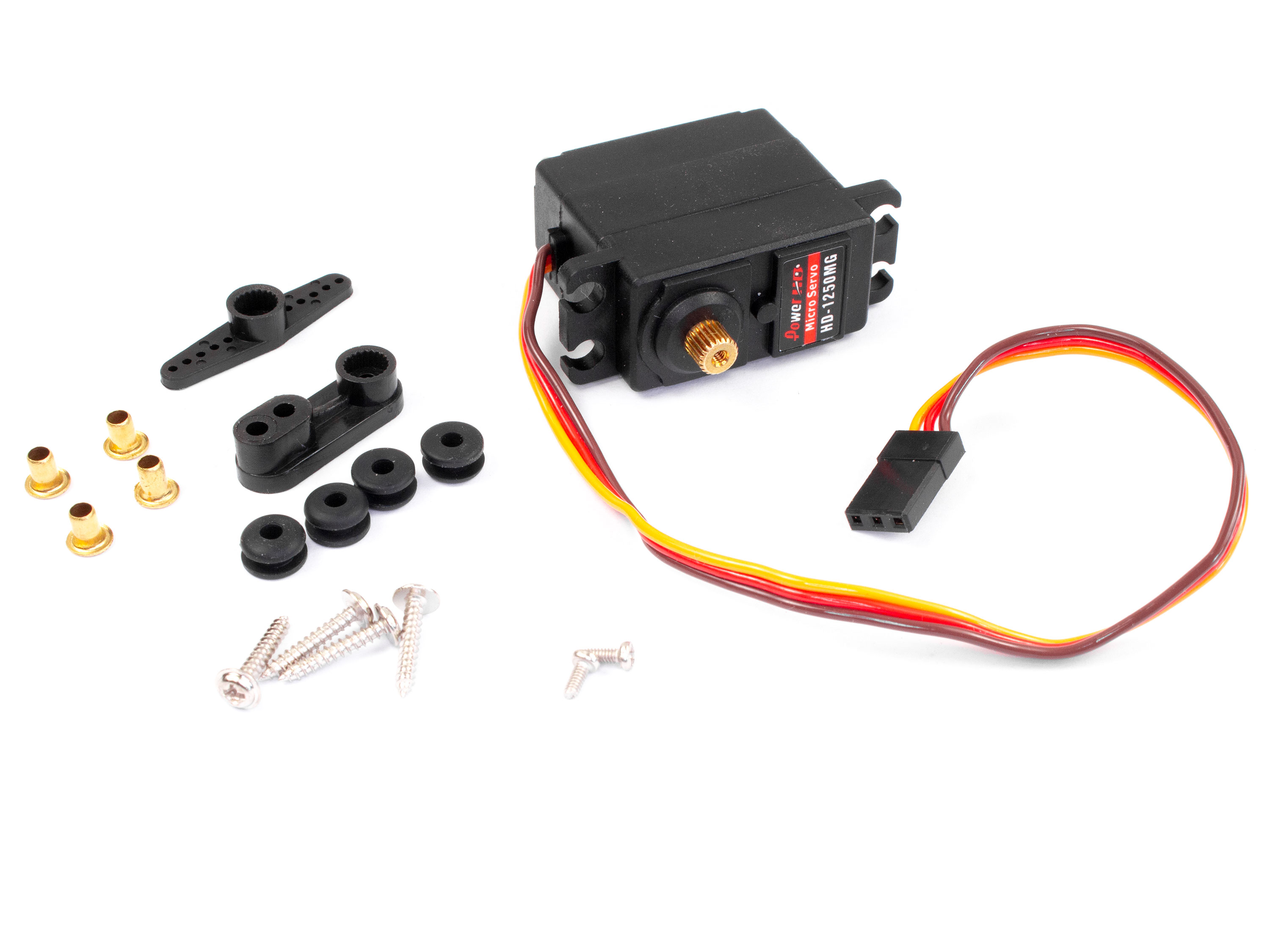 Сервомеханізм аналоговий Power HD-1250MG 25g/3.0kg/0.14sec (4.8V) (світлина #2)