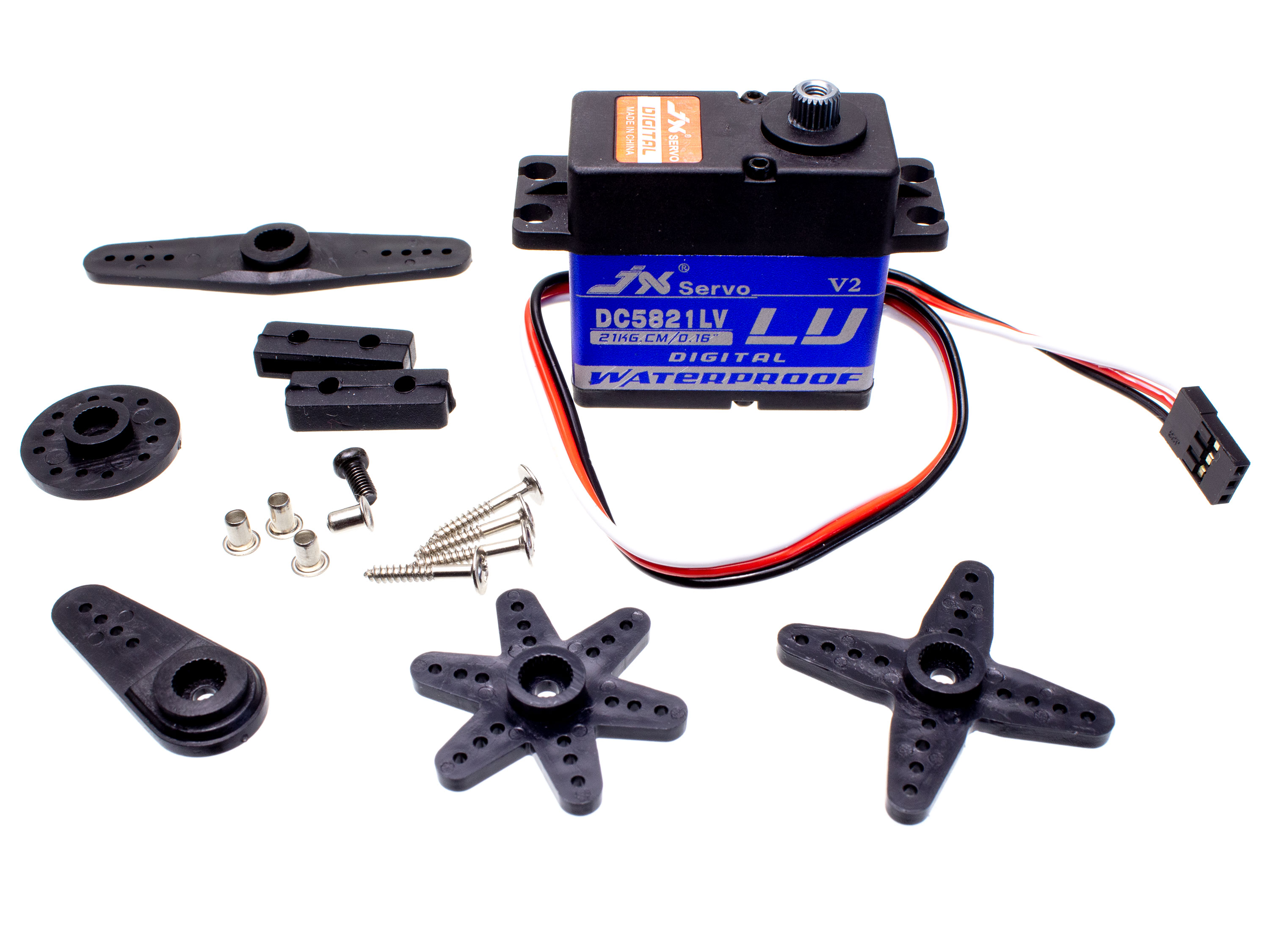 Сервомеханізм цифровий JX DC5821LV 58g/16.5kg/0.18sec (4.8V) (світлина #2)