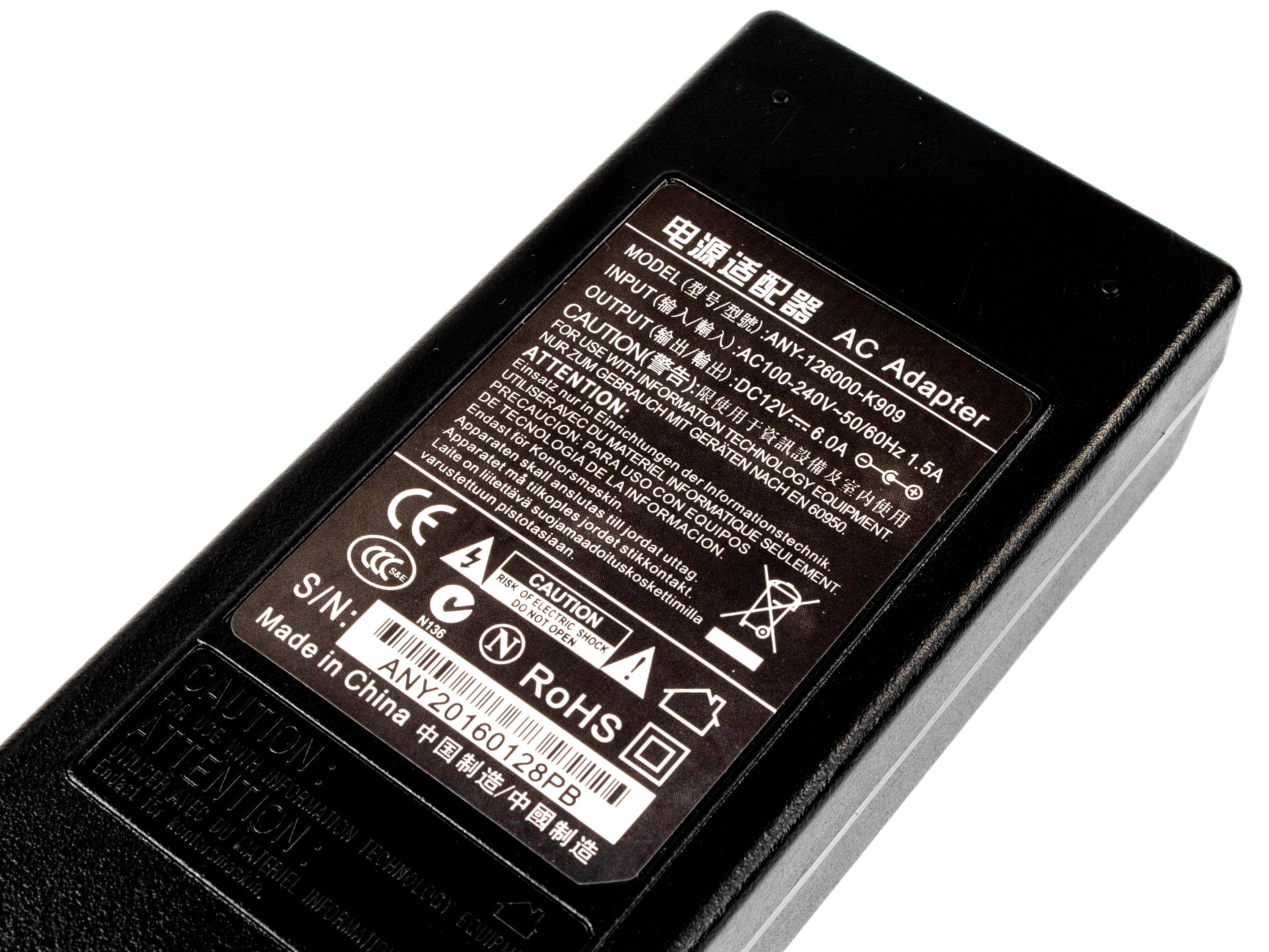 Блок живлення 12В 6А (світлина #3)