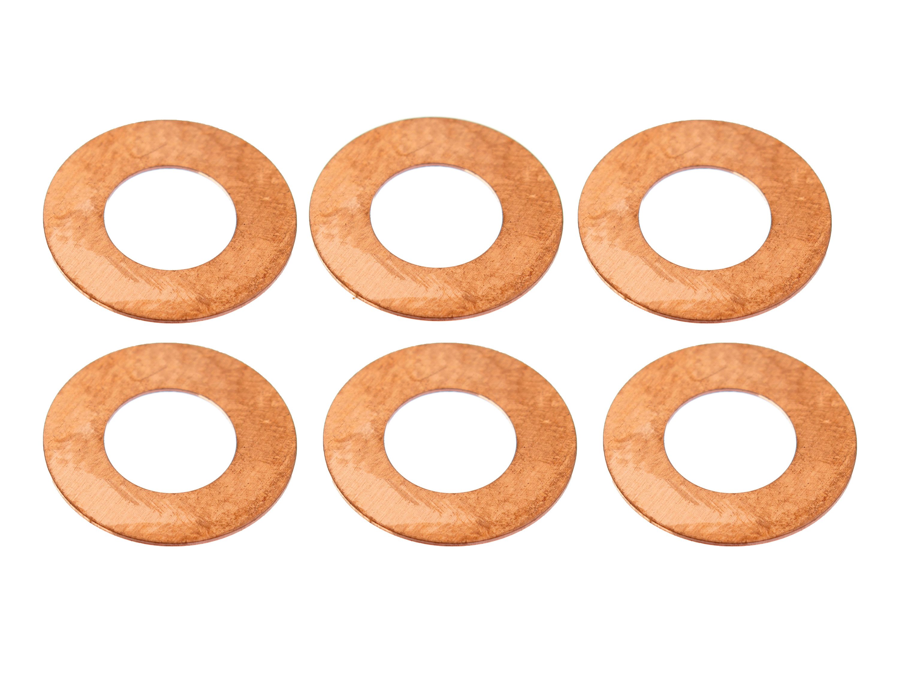 Набір бронзових шайб Koford під гайку кріплення струмознімача трасових автомоделей (6шт) #М321 (світлина #1)