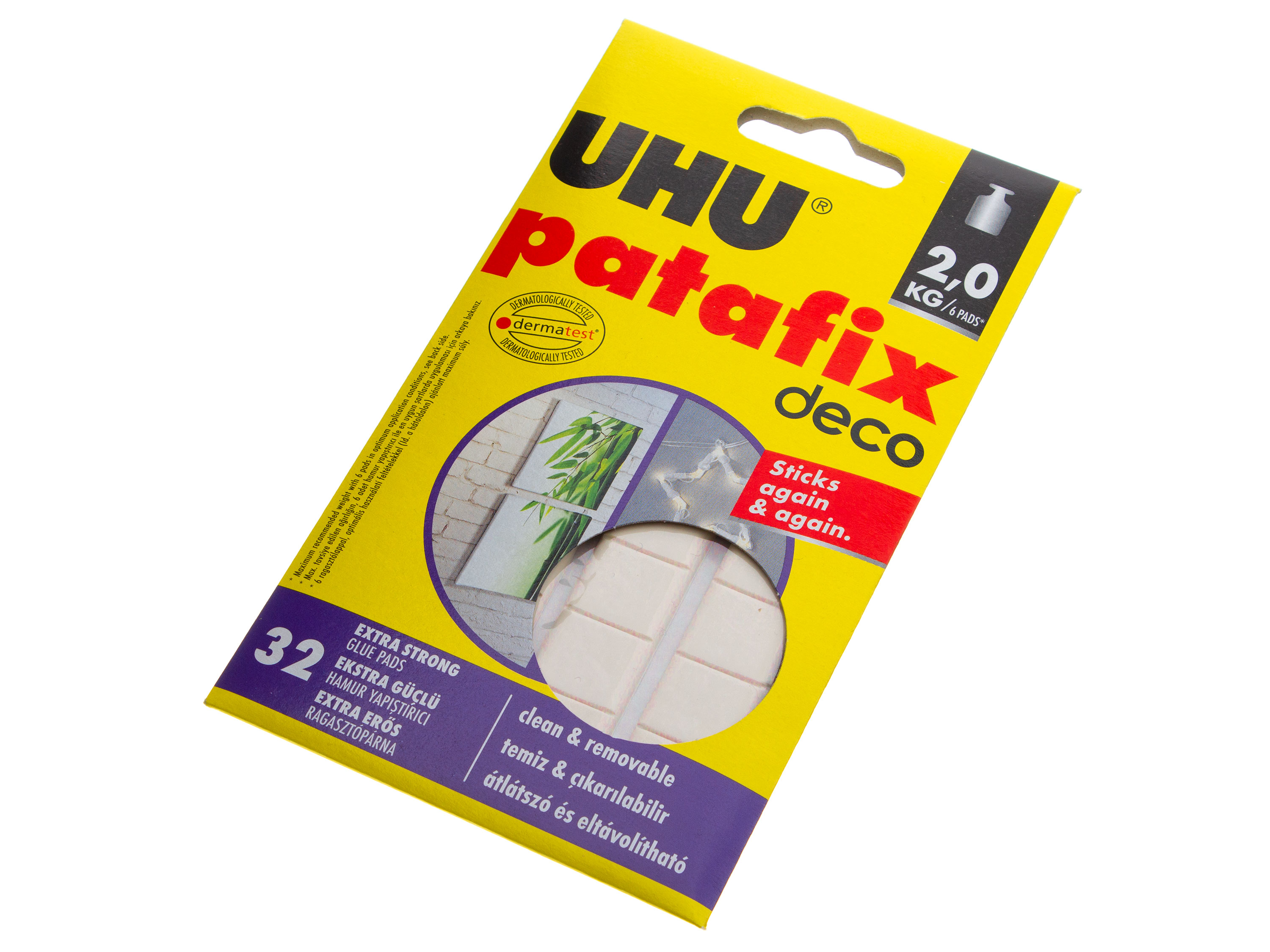 Фіксуючі подушечки UHU Patafix Homedeco (2кг) (світлина #1)