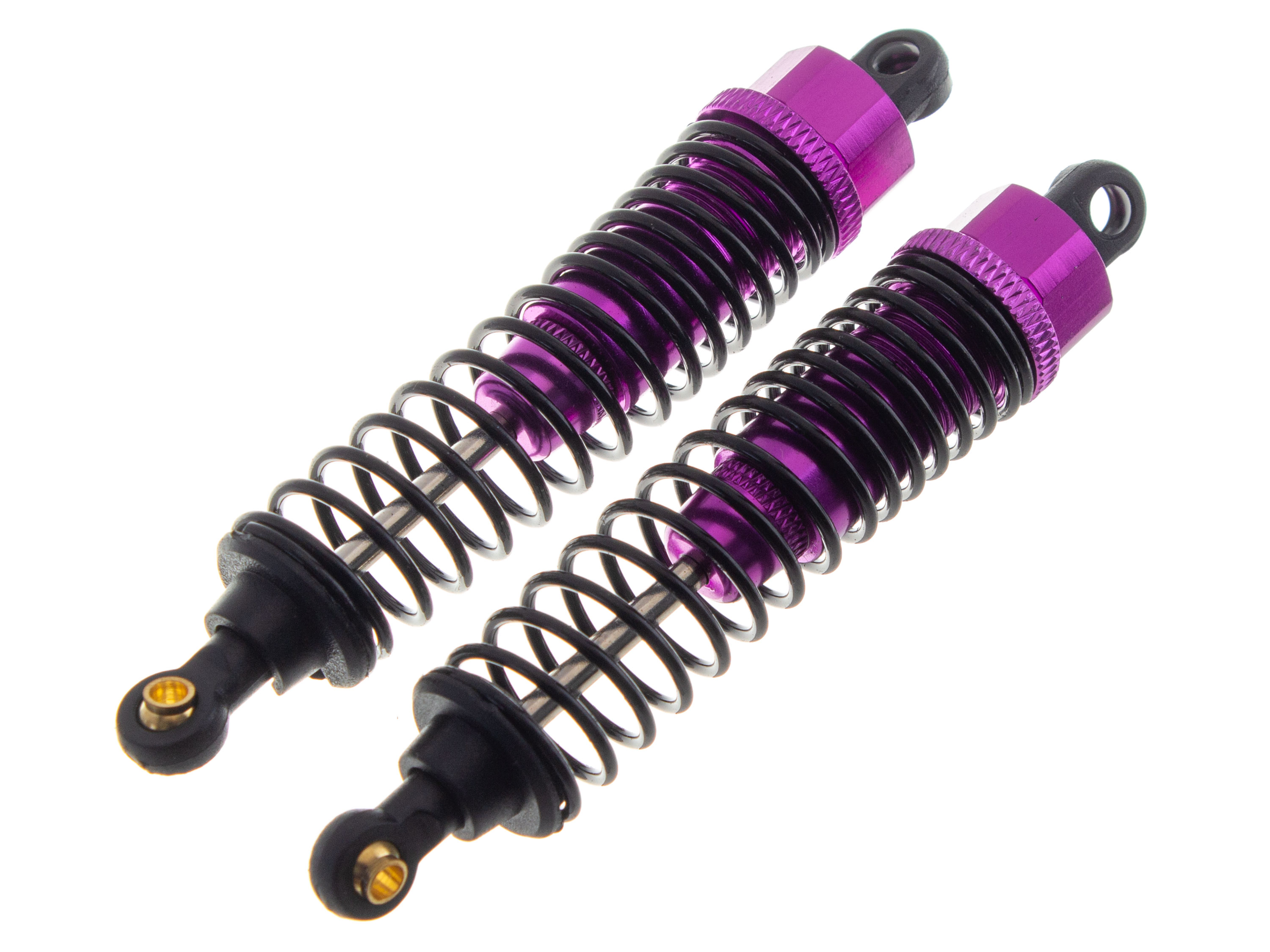 Масляні амортизатори 85мм для автомоделей 1/10 2шт (Фіолетові) (світлина #1)