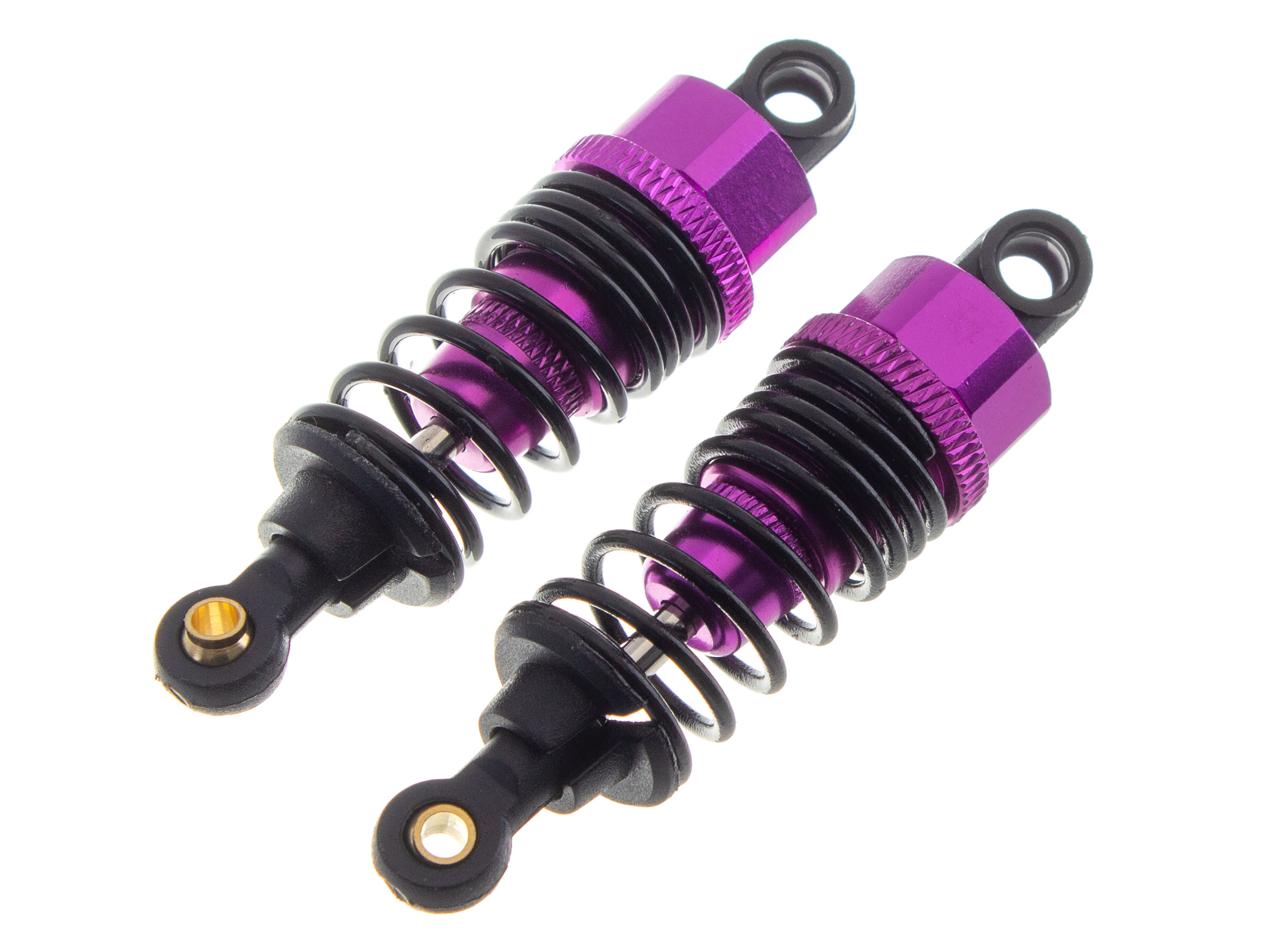 Масляні амортизатори 60мм для автомоделей 1/10 2шт (Фіолетові) (світлина #1)
