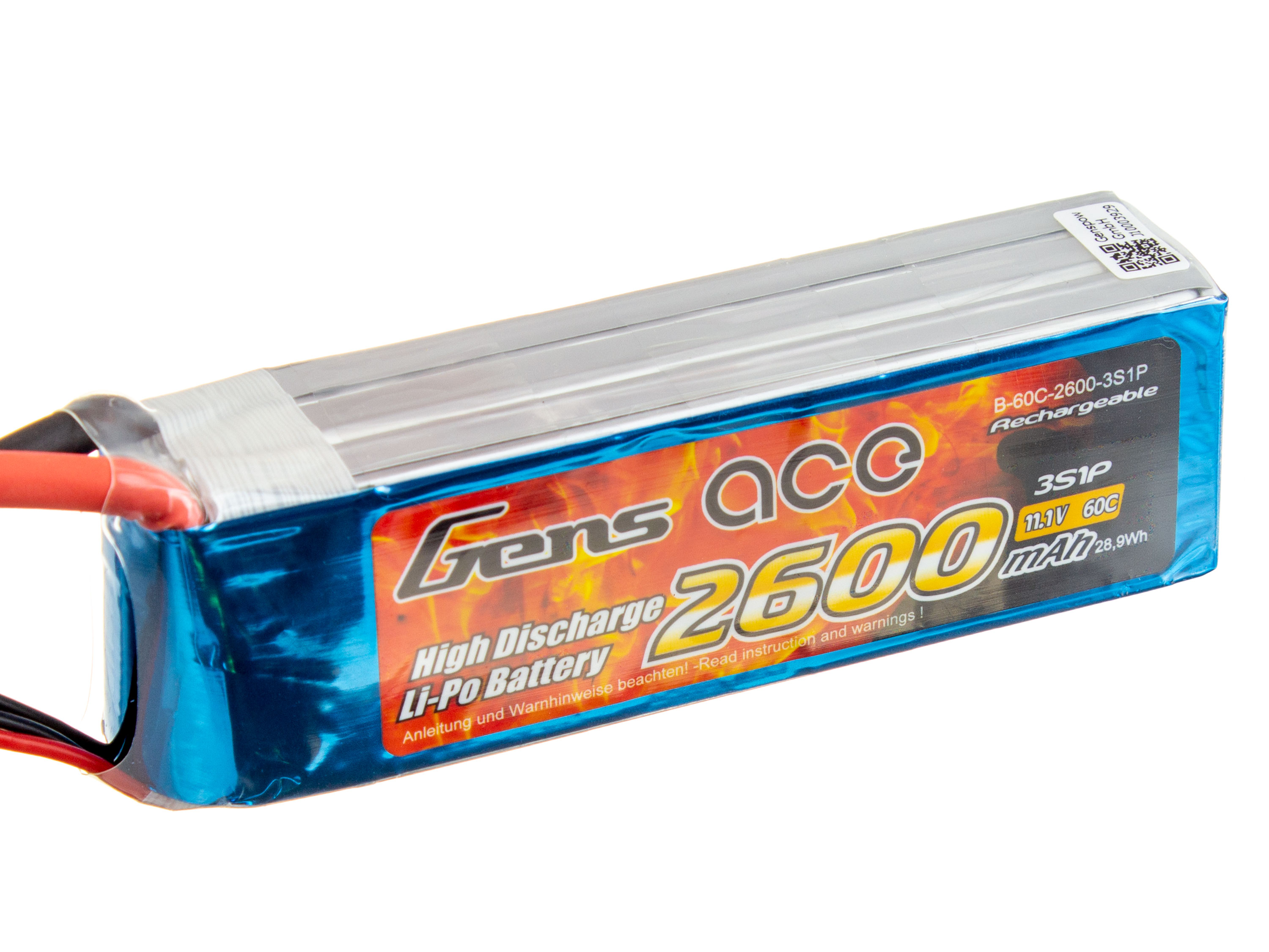 Акумулятор Gens Ace 2600mAh 3S 60C (світлина #1)