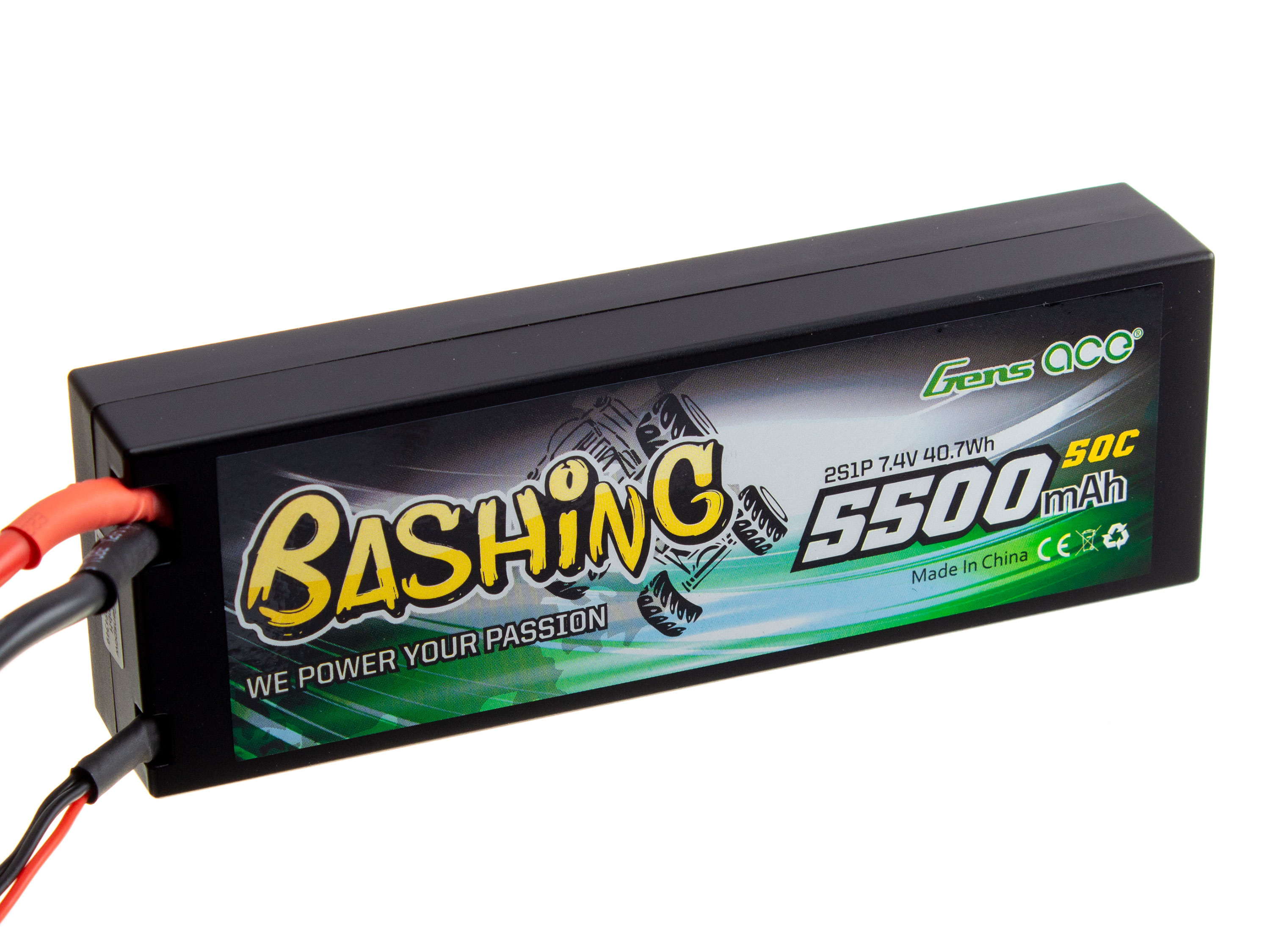Акумулятор Gens Ace 5500mAh 2S 50C (Bashing Series) (світлина #1)