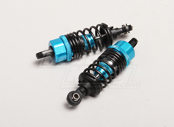 Масляні амортизатори 65мм для автомоделей 1:10 2шт (Сині) (світлина #1)