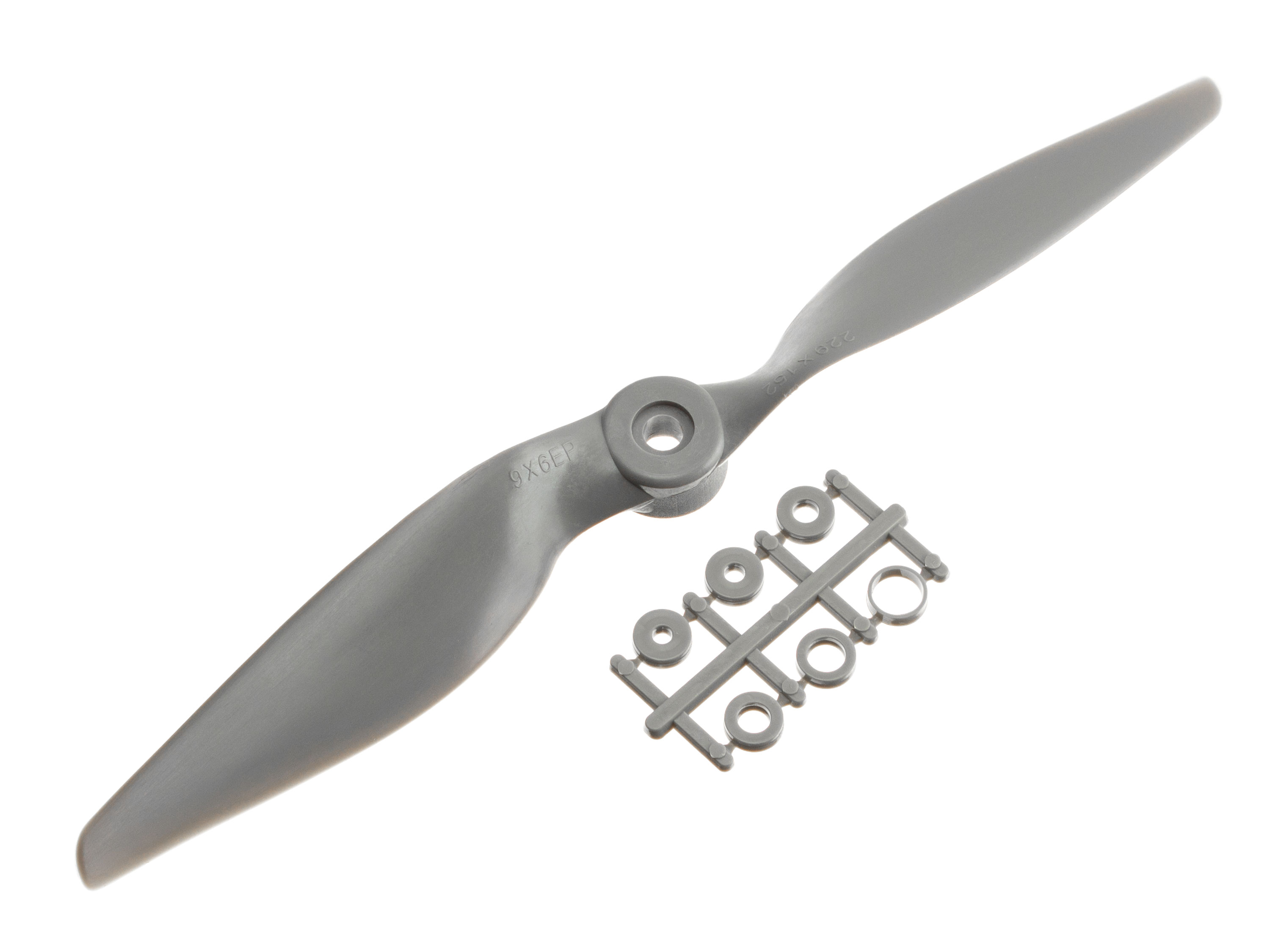 Пропелер зворотного обертання Gemfan 9x6R (Gray) (світлина #1)