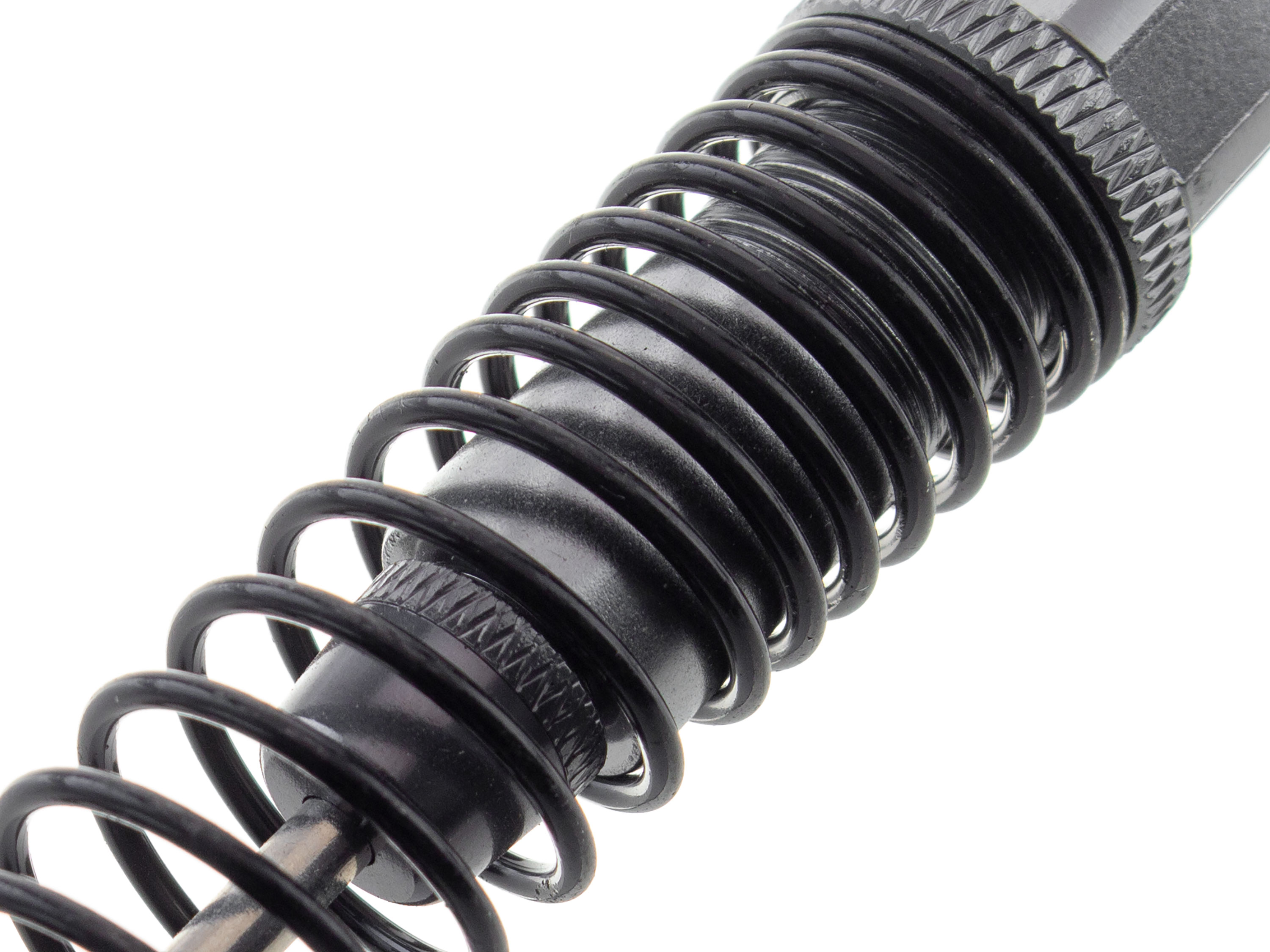 Масляні амортизатори 85мм для автомоделей 1/10 2шт (Gun Metal) (світлина #3)