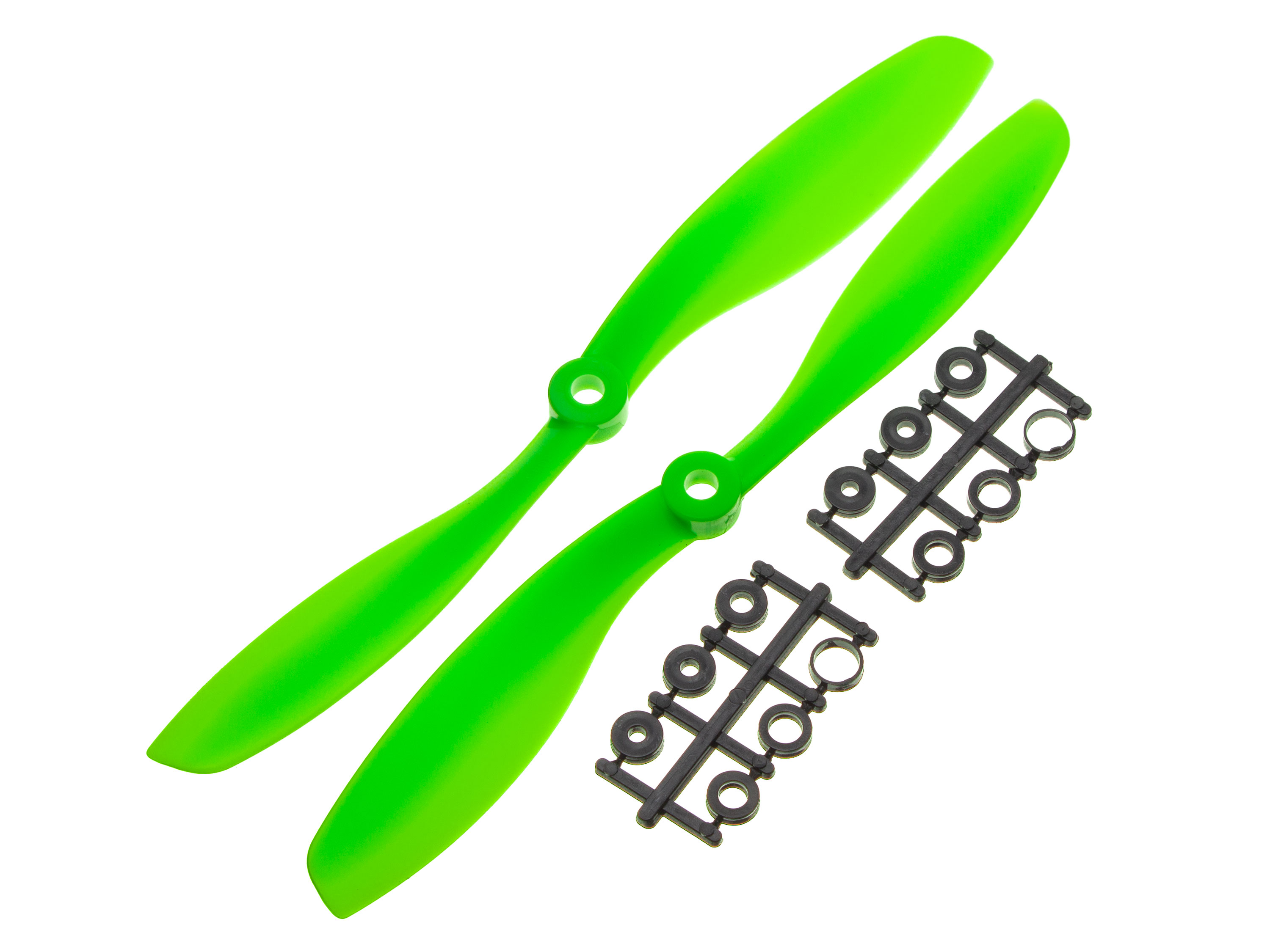 Пропелери для мультикоптера Gemfan 9047 пара зелені (CW+CCW) (світлина #1)