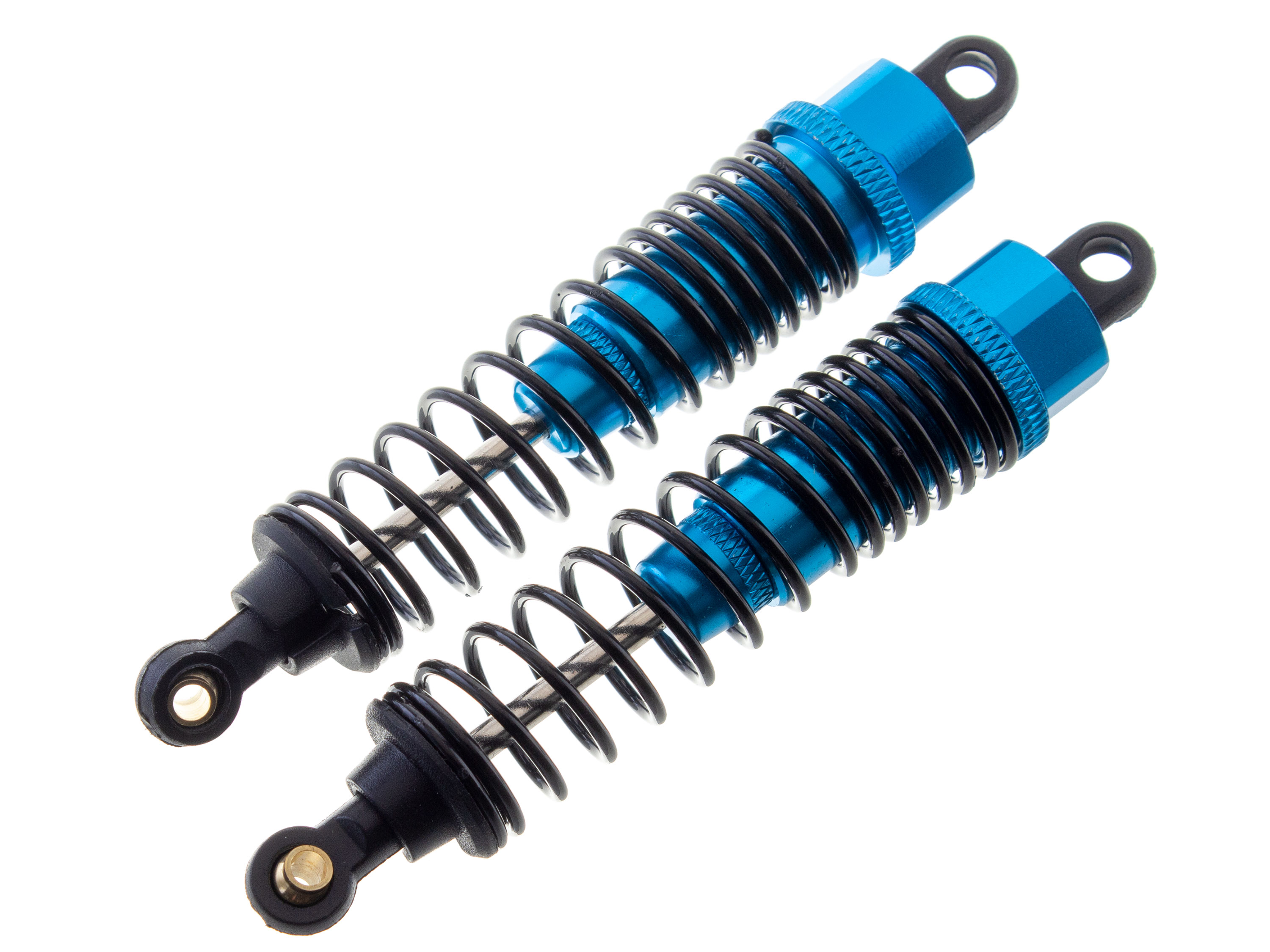 Масляні амортизатори 85мм для автомоделей 1:10 2шт (Сині) (світлина #1)