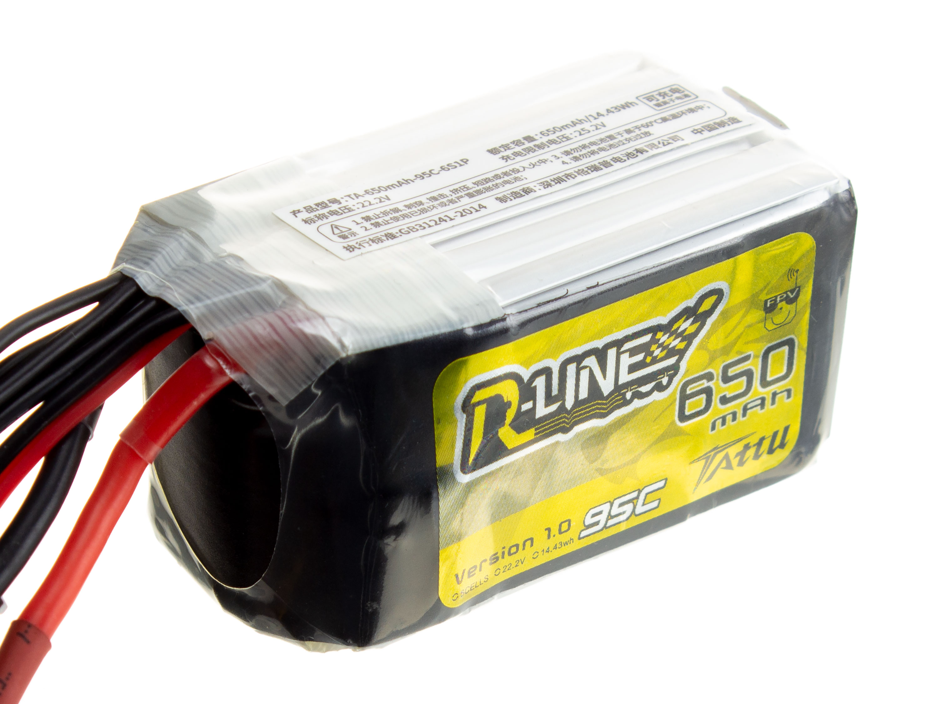 Акумулятор TATTU R-Line V1.0 650mAh 6S 95C (світлина #1)