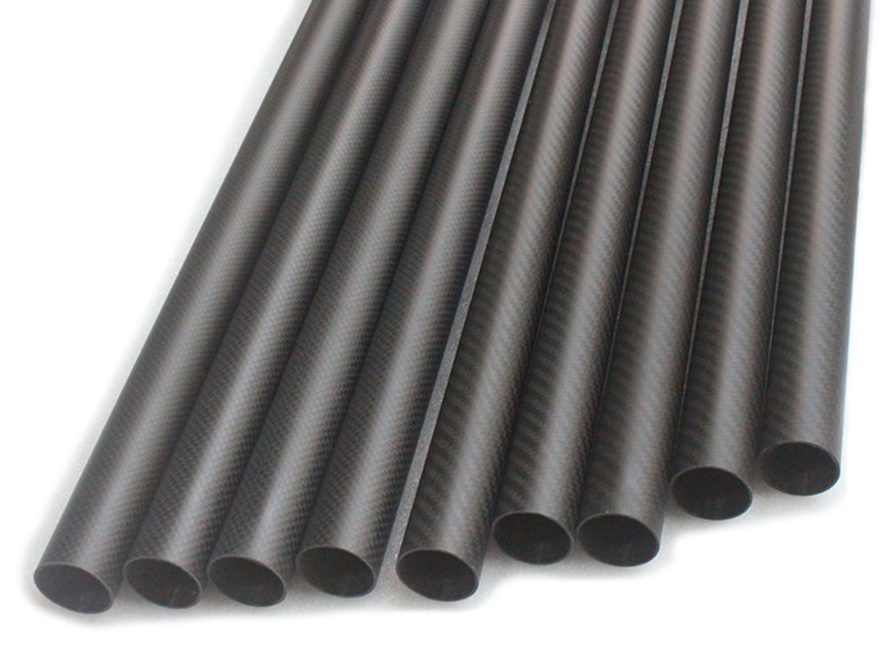 Трубка карбонова 12мм x 10мм x 1000мм (3K Twill плетіння) (світлина #1)