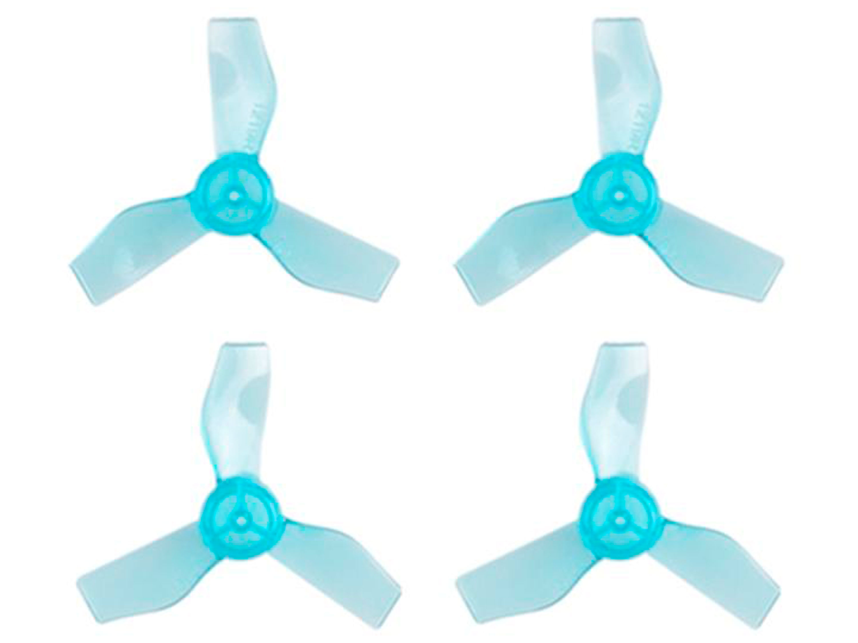 Комплект пропелерів BetaFPV Gemfan 31мм прозоро-блакитні (вал 1.0мм) (світлина #1)