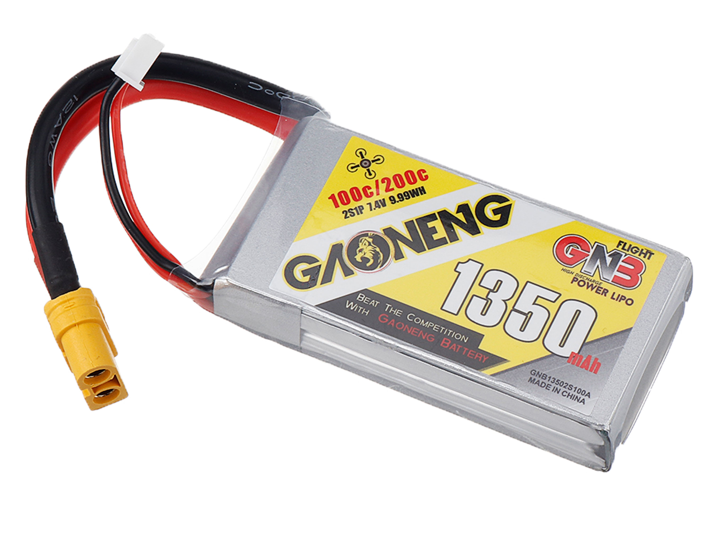 Акумулятор Gaoneng GNB 1350mAh 2S 100C (світлина #1)