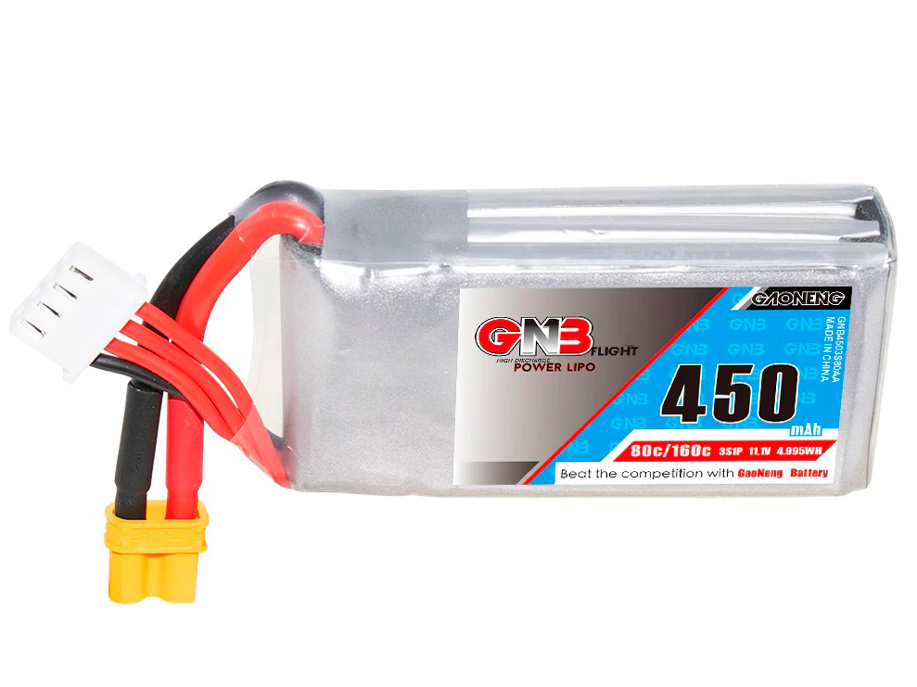 Акумулятор Gaoneng GNB 450mAh 3S 80C (світлина #1)