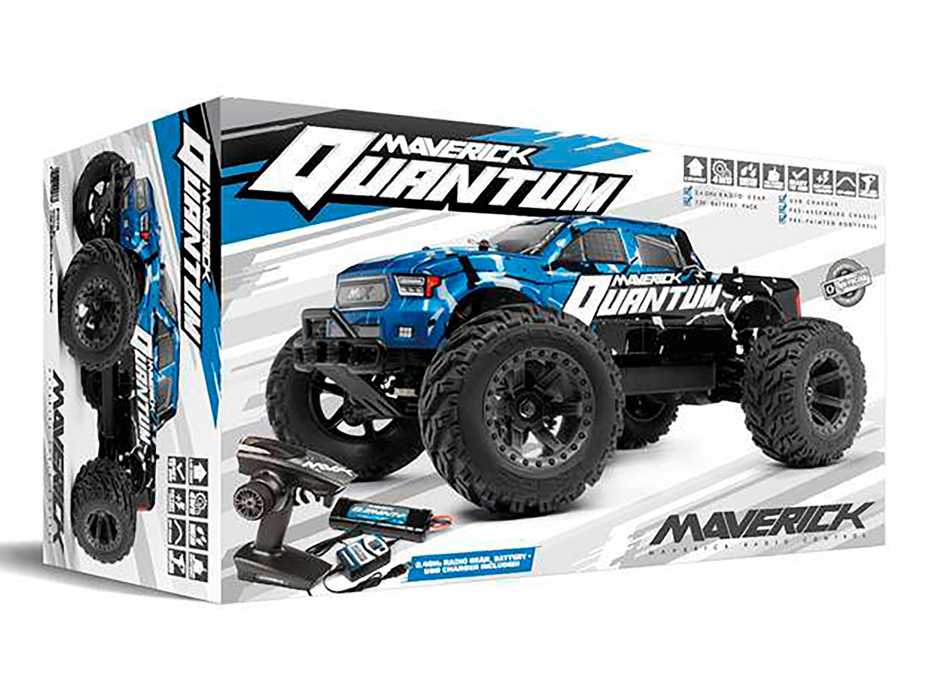 Автомодель монстр 1/10 Maverick Quantum MT RTR (світлина #3)