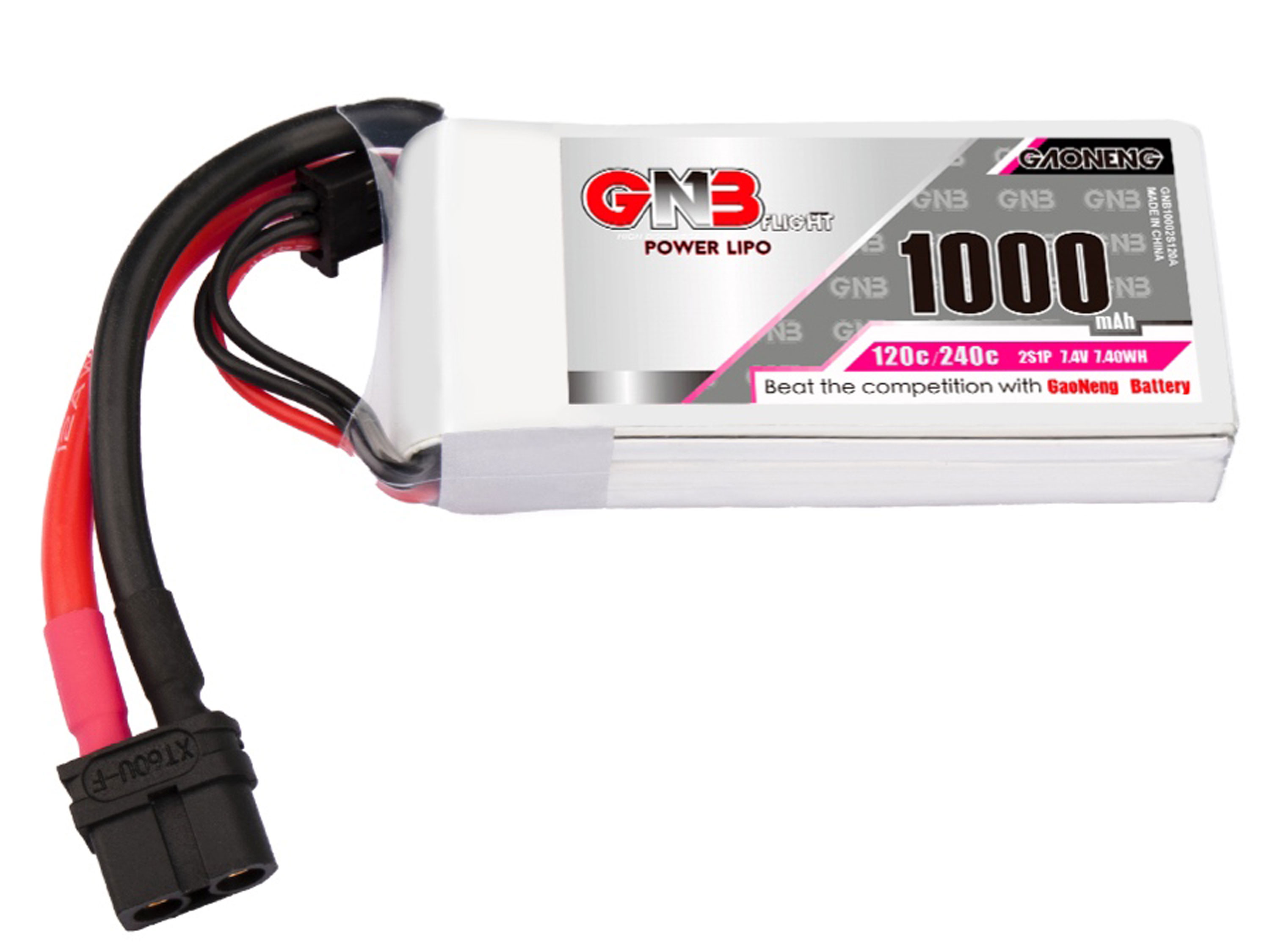 Акумулятор Gaoneng GNB 1000mAh 2S 120C (світлина #1)