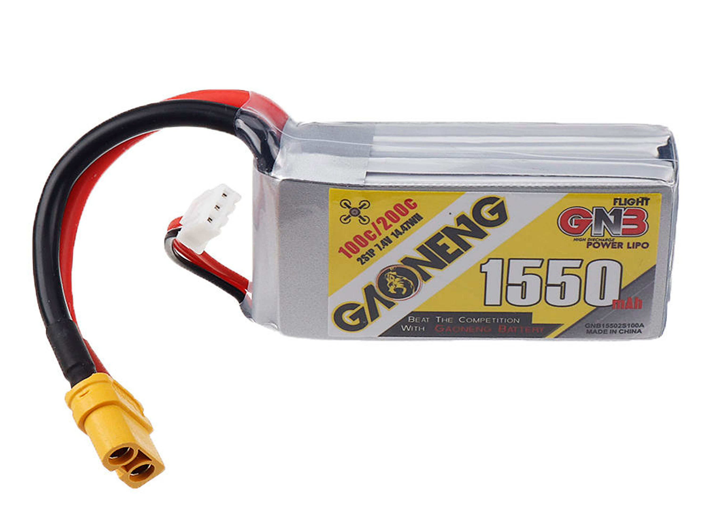 Акумулятор Gaoneng GNB 1550mAh 2S 100C (світлина #1)