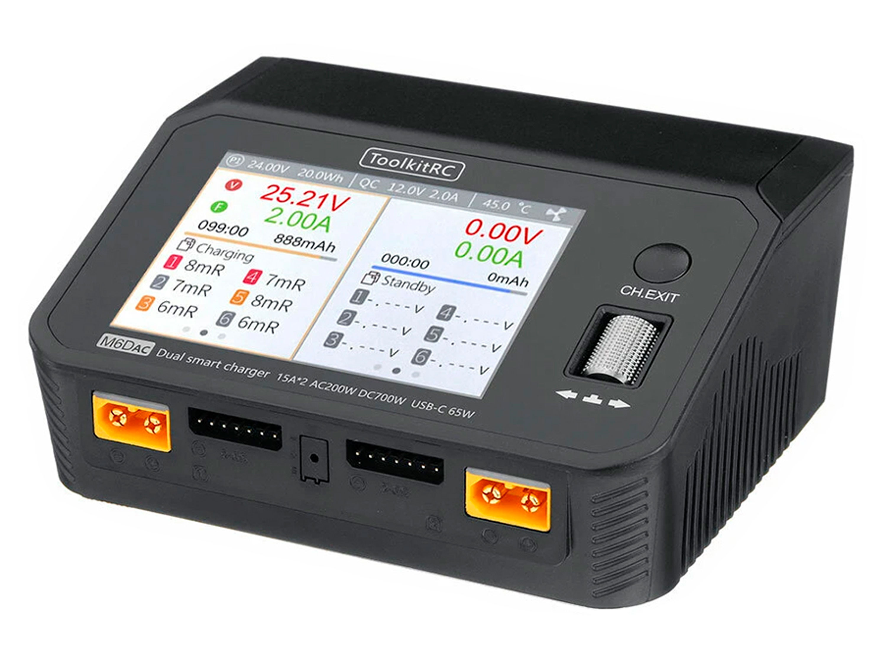 Зарядний пристрій ToolkitRC M6DAC 2x350W 15A (світлина #1)