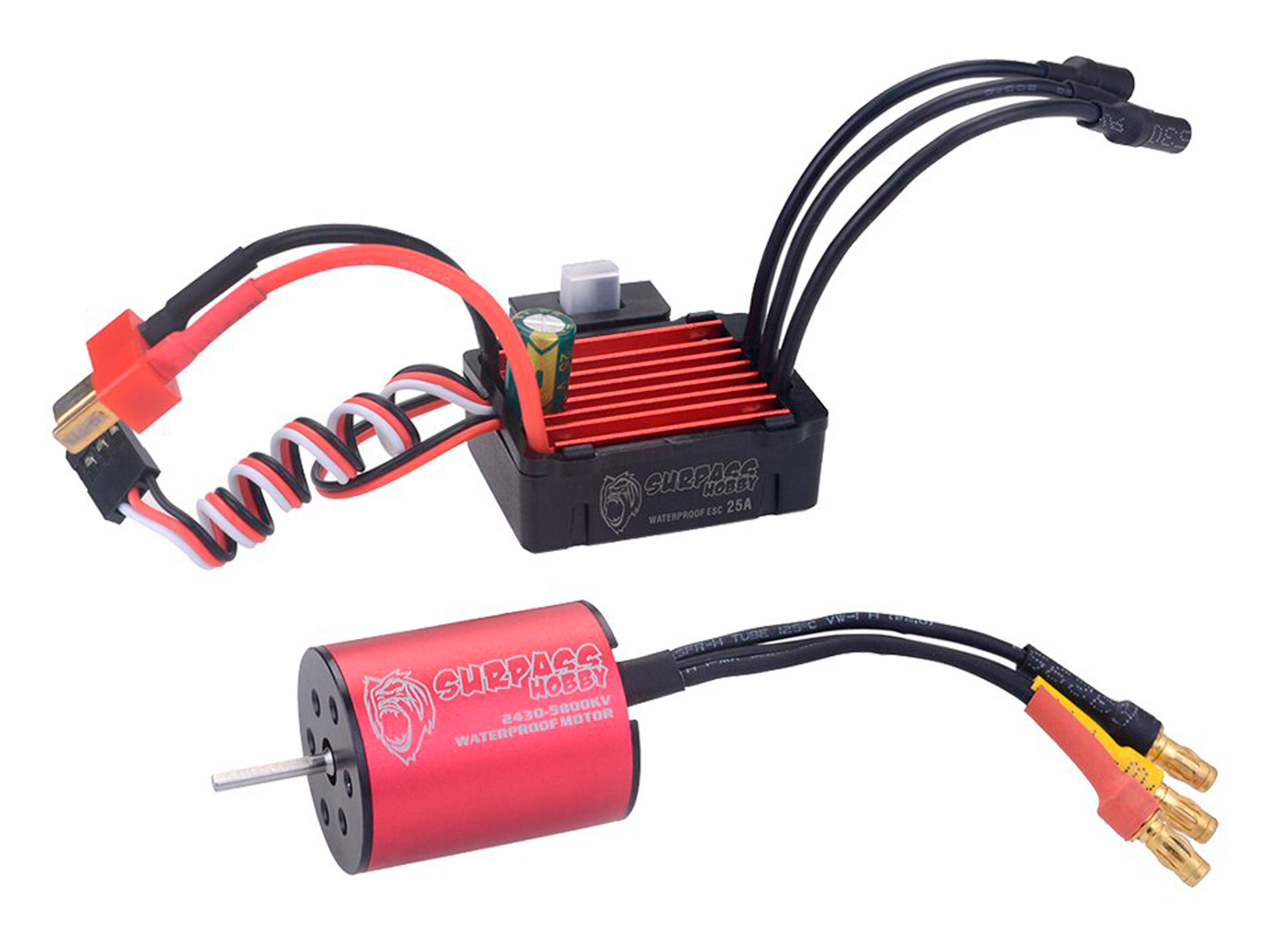 Безколекторна система Surpass Hobby KingKong 2430-6300KV/25A (світлина #1)