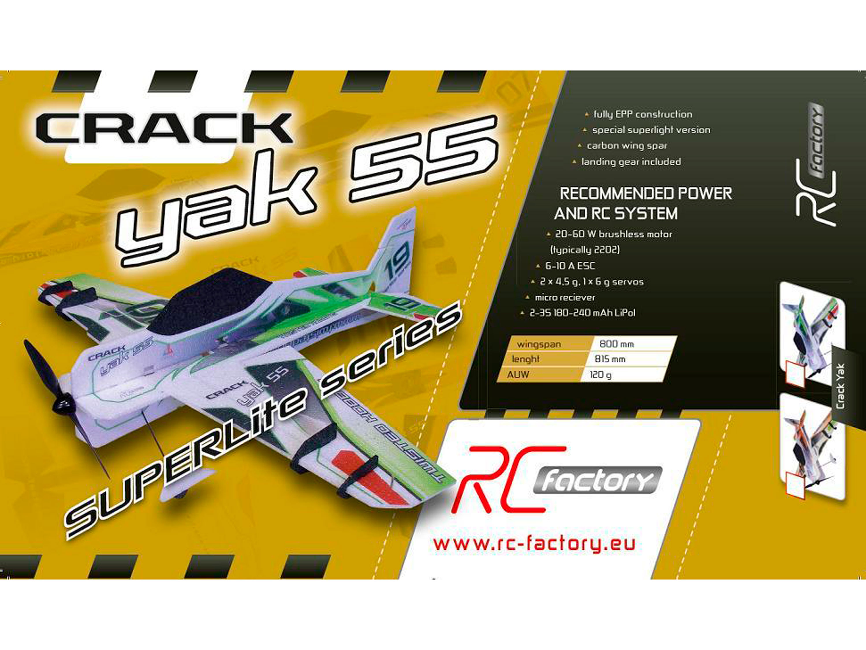 Модель для 3D-пілотажу Crack Yak 55 (оранжева) (світлина #2)