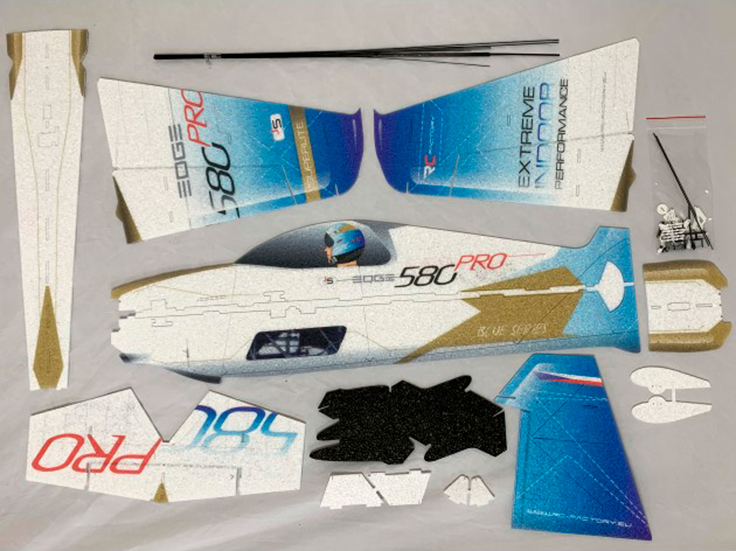 Модель для 3D-пілотажу Edge 580 Pro (синя) (світлина #2)