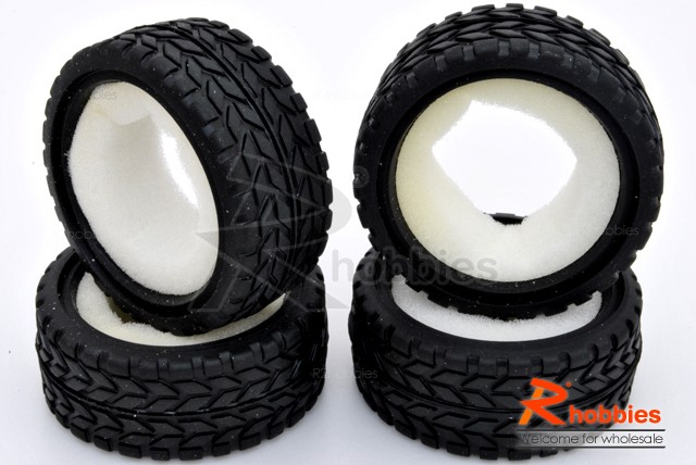 Комплект шосейної гуми для автомоделей 1/10 RC Performance Tyres Set  (світлина #1)