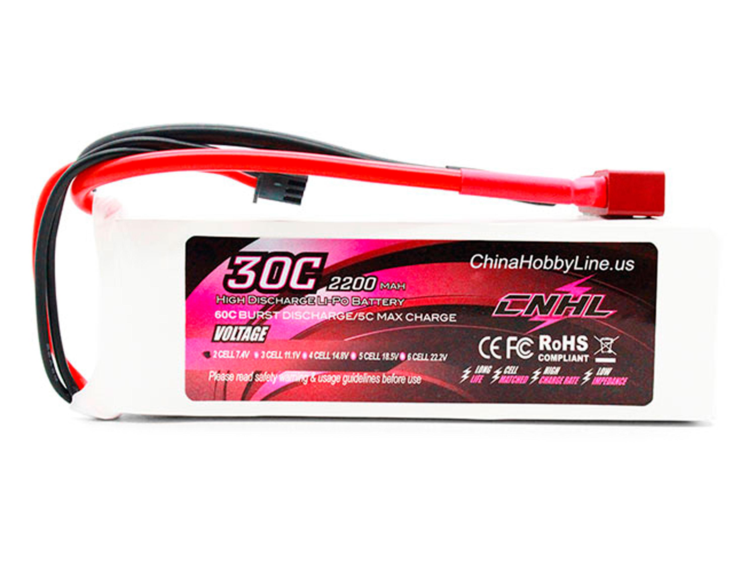 Акумулятор CNHL 2200mAh 2S 30C (світлина #1)