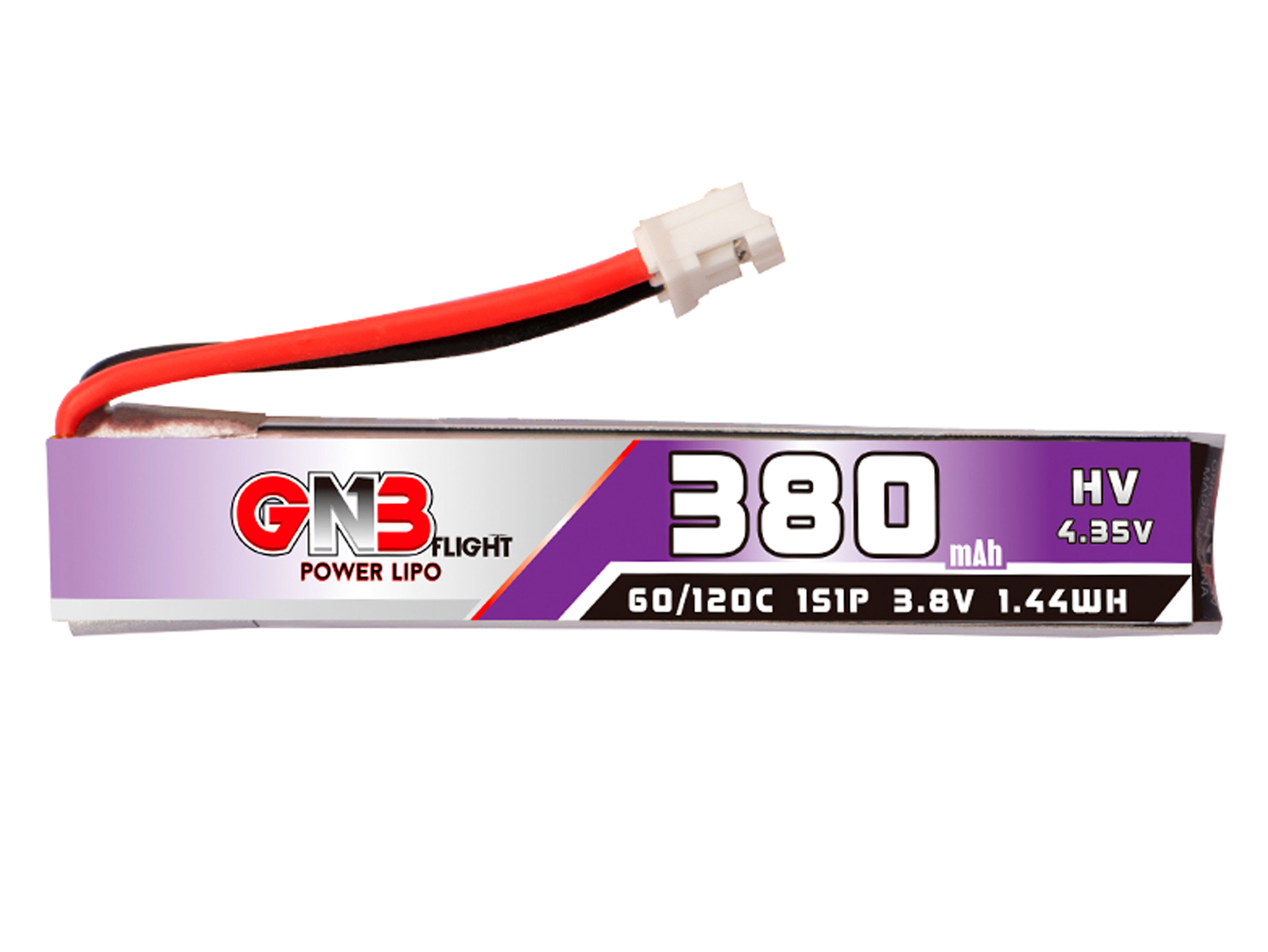 Акумулятор Gaoneng GNB HV 380mAh 1S 60C (з дротом) (світлина #1)
