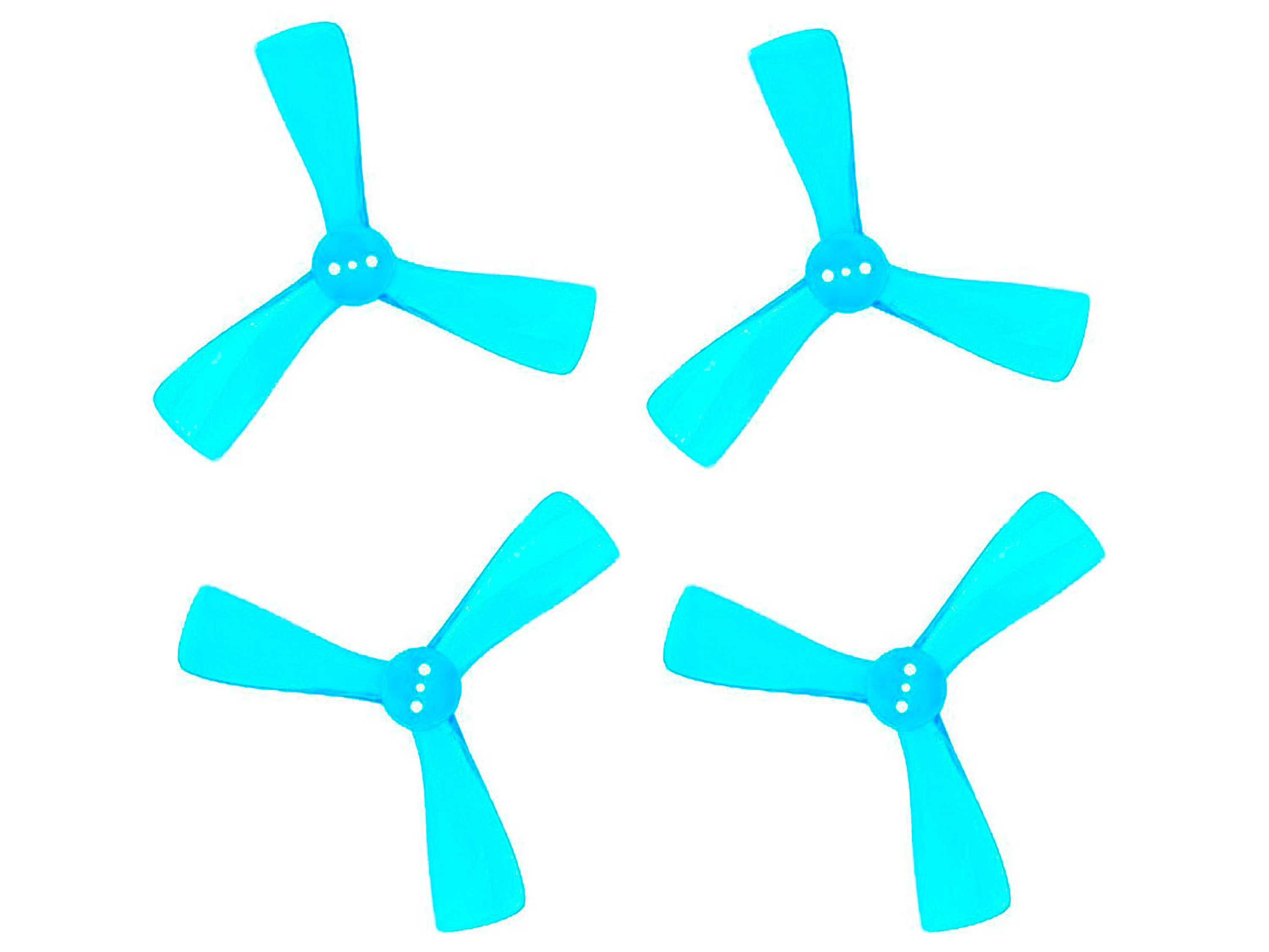 Комплект пропелерів iFlight Nazgul Cine 2525 (Transparent Blue) (світлина #1)