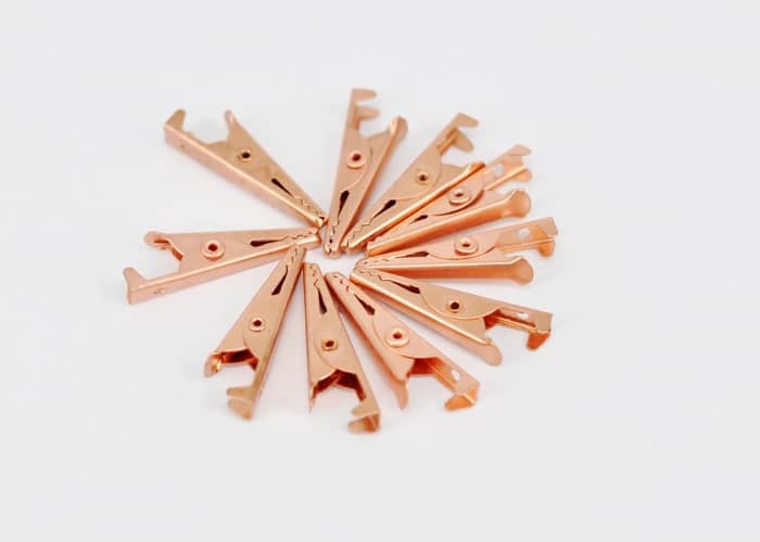 Мідні клеми міні крокодил в ізоляції 28 мм (Пара) (світлина #3)