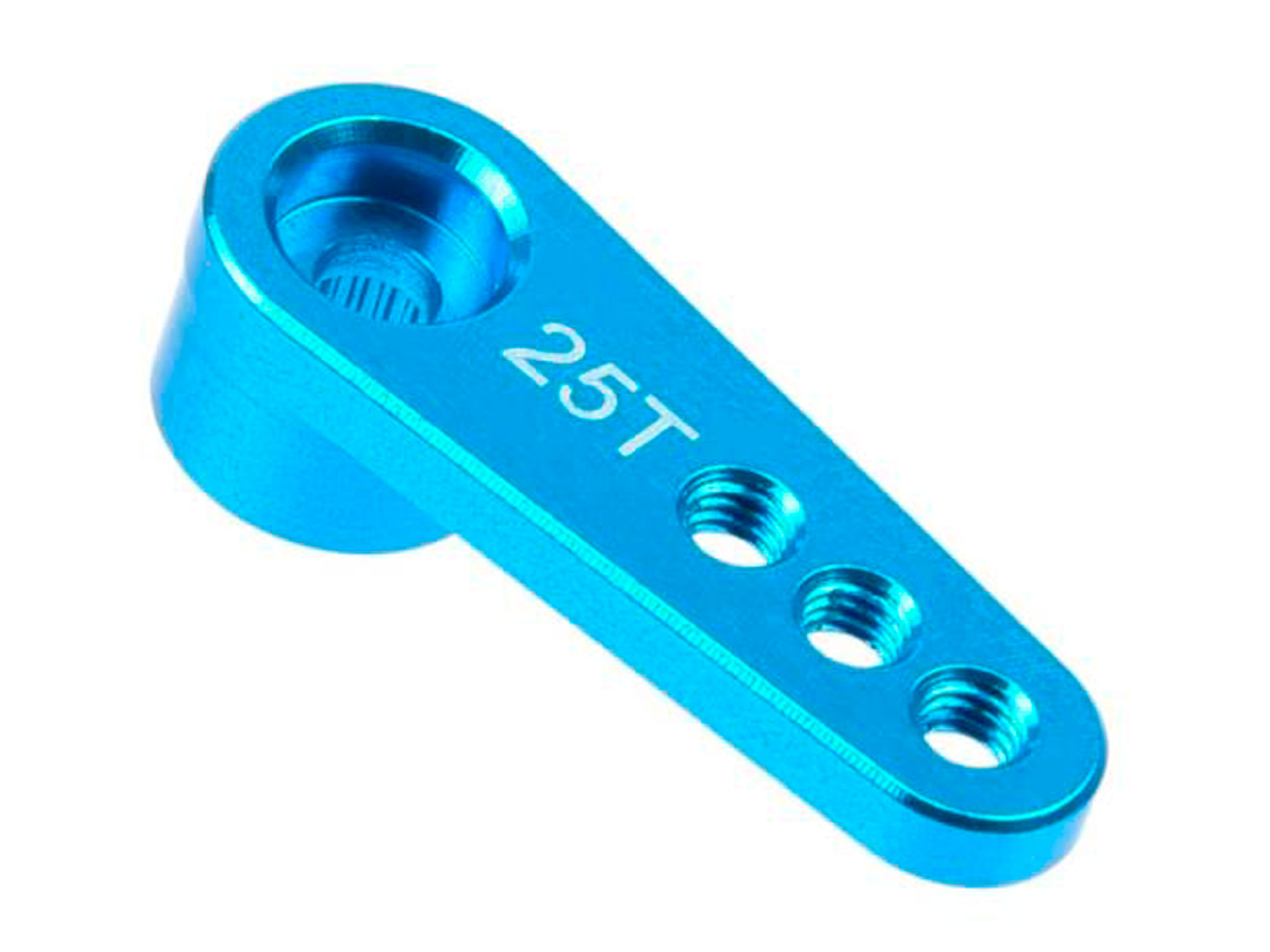 Алюмінієва качалка 25Т 28.5мм для сервомеханізмів (синя) (світлина #1)